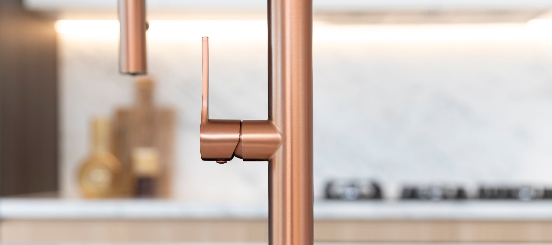 Brushed Copper Tapware and Mixers