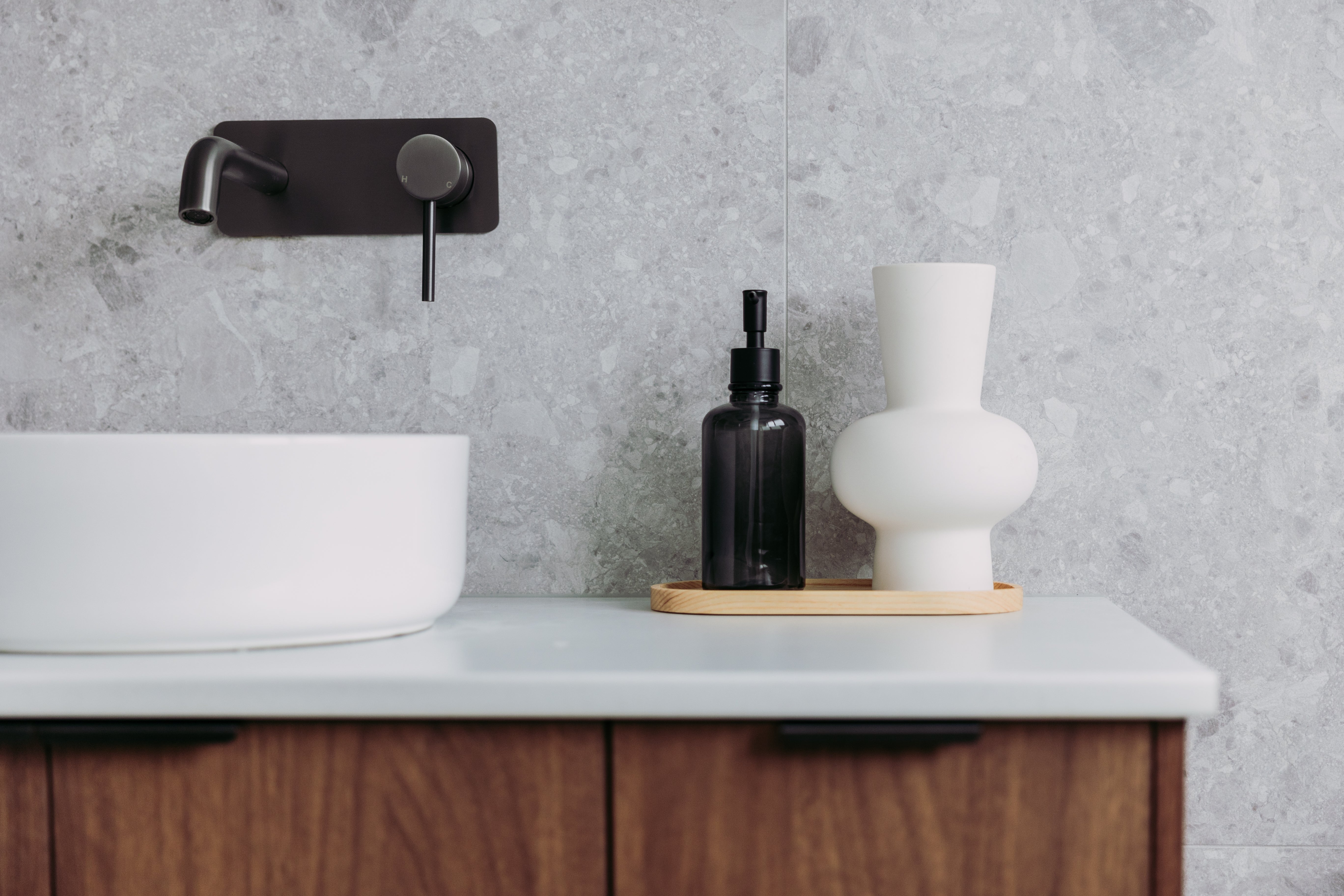 Haven Wall Mixer Tap - Gun Metal Brushed