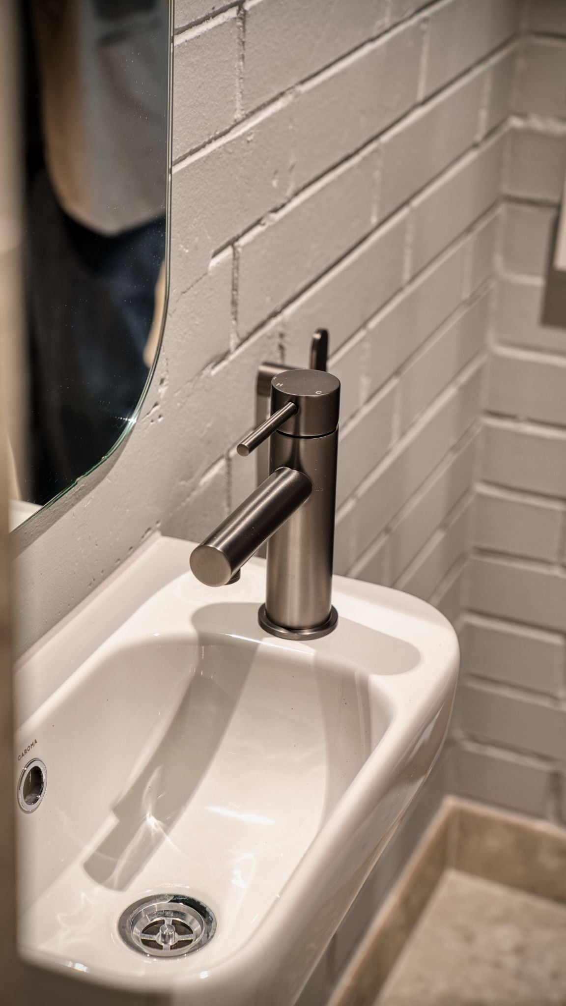 Haven Short Basin Mixer - Gun Metal