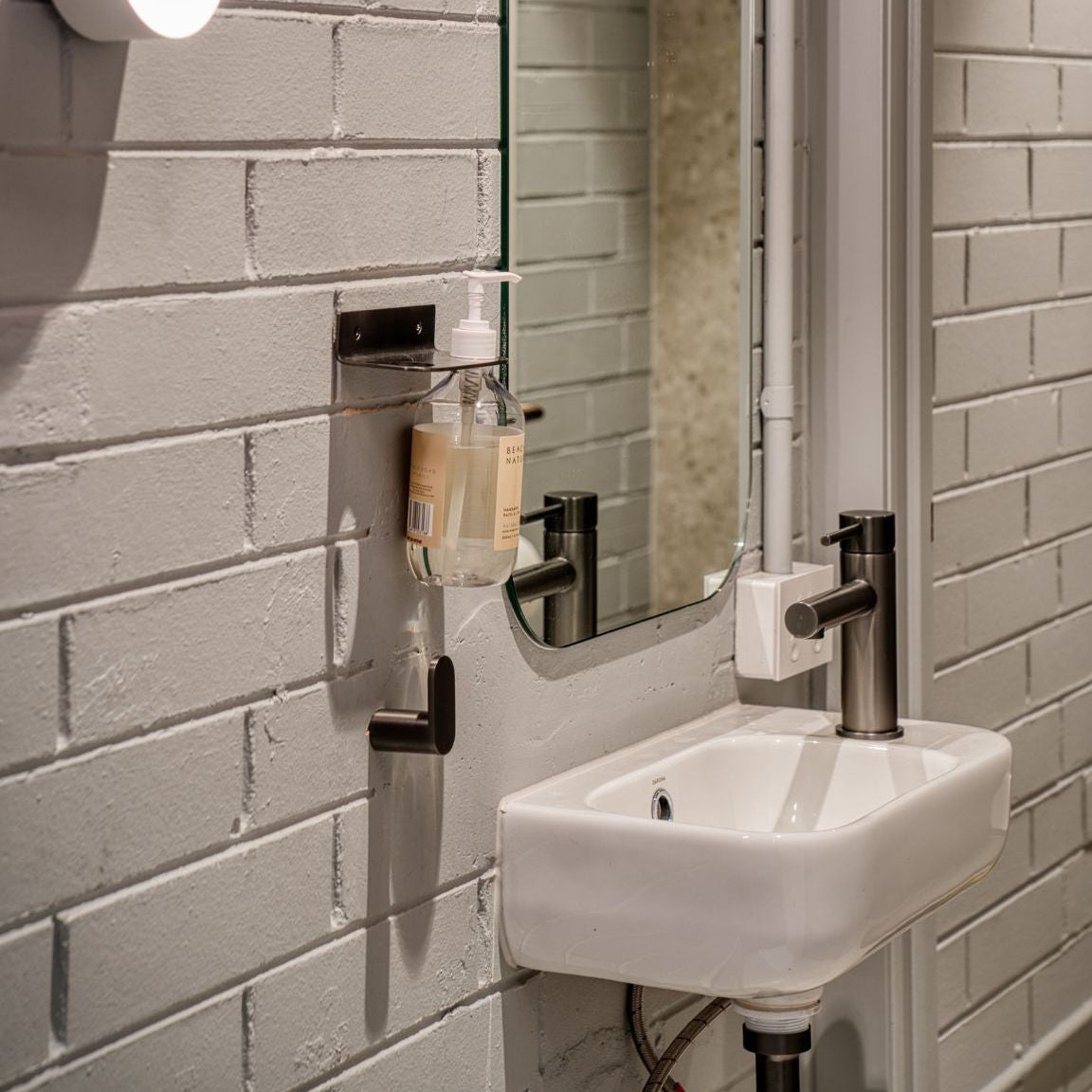 Haven Short Basin Mixer - Gun Metal Brushed