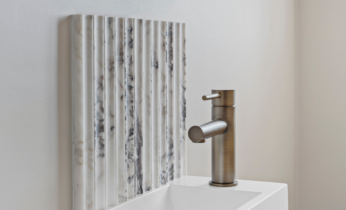 Haven Short Basin Mixer - Antique Brass