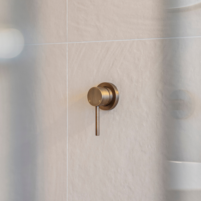 Haven Wall Mixer - Antique Brass