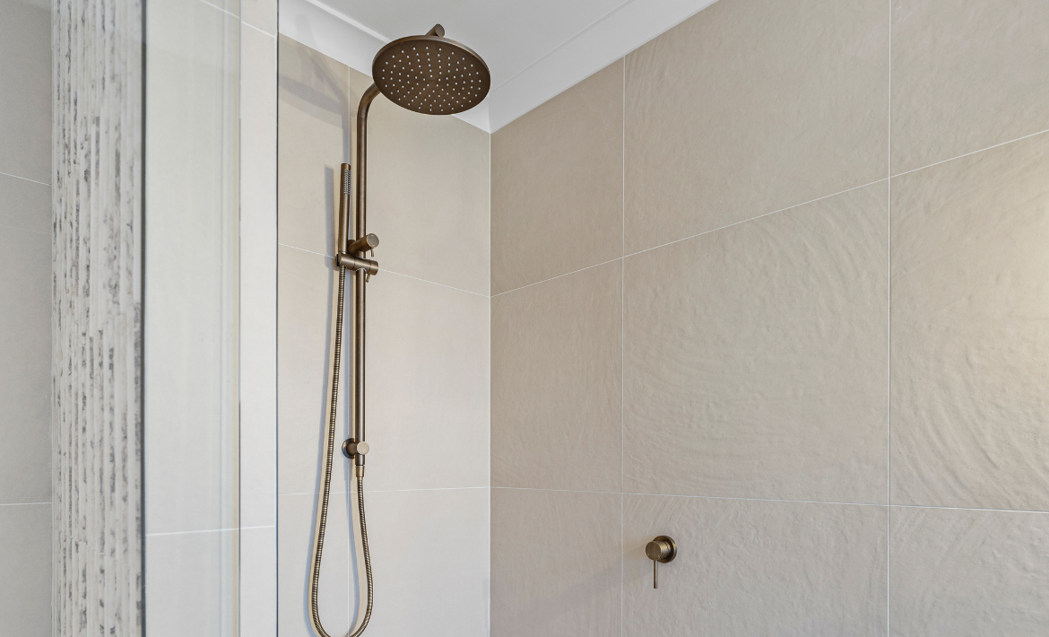 Shower Rail Set - Antique Brass