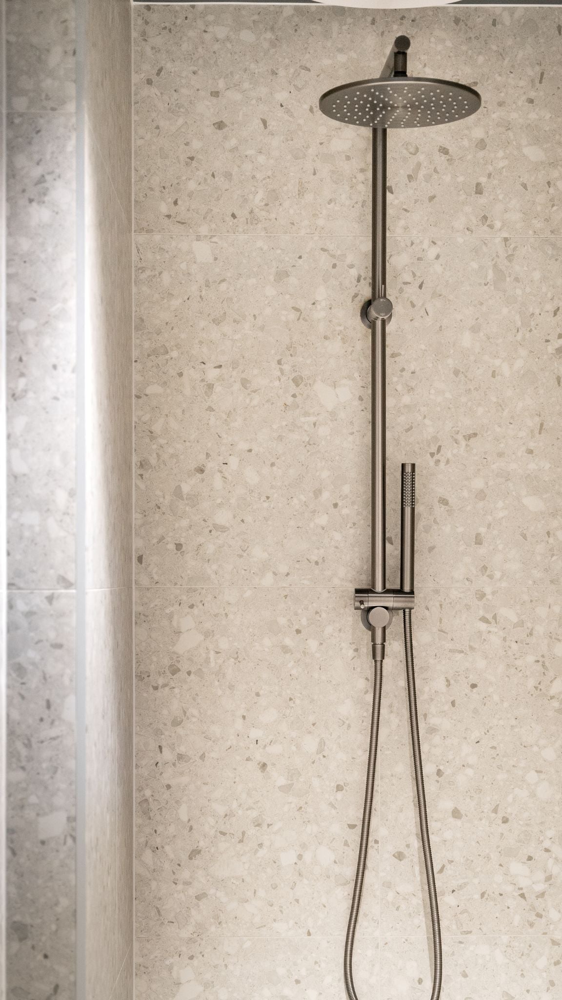 Shower Rail Set - Gun Metal Brushed