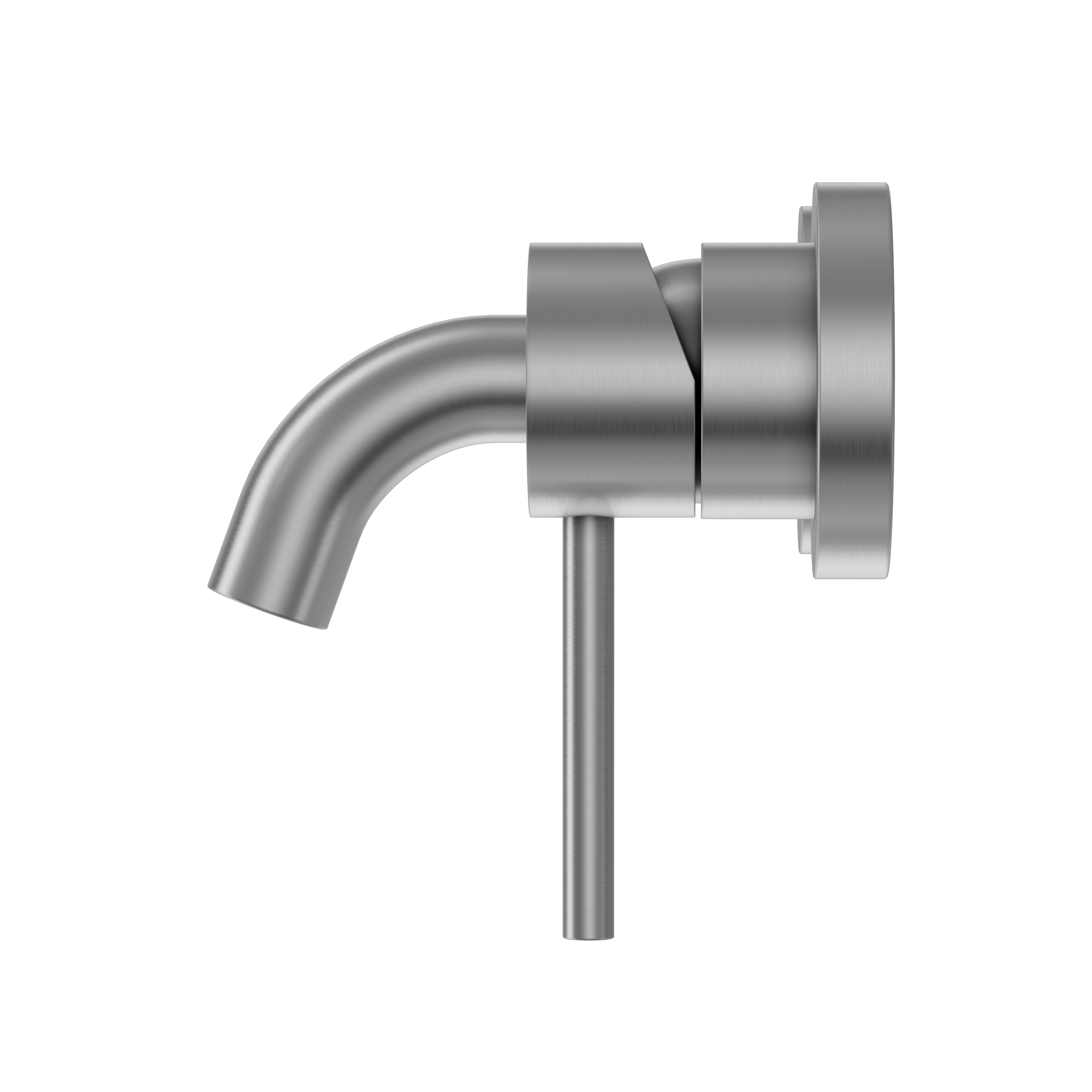 Haven Short Wall Mixer and Tap - Brushed Nickel