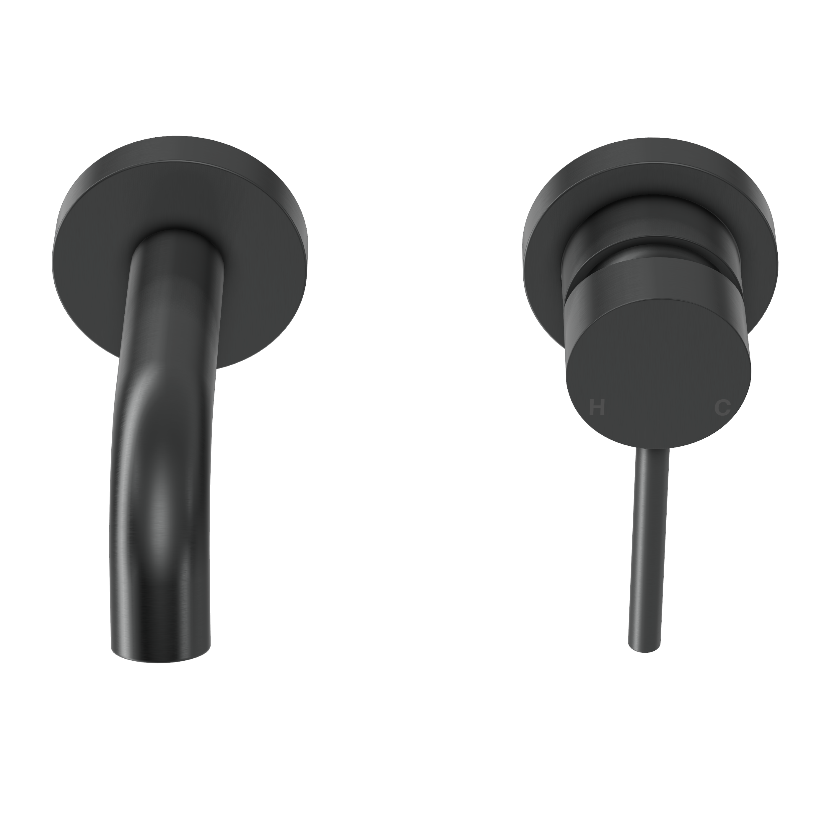 Haven Short Wall Mixer and Tap - Gun Metal Brushed