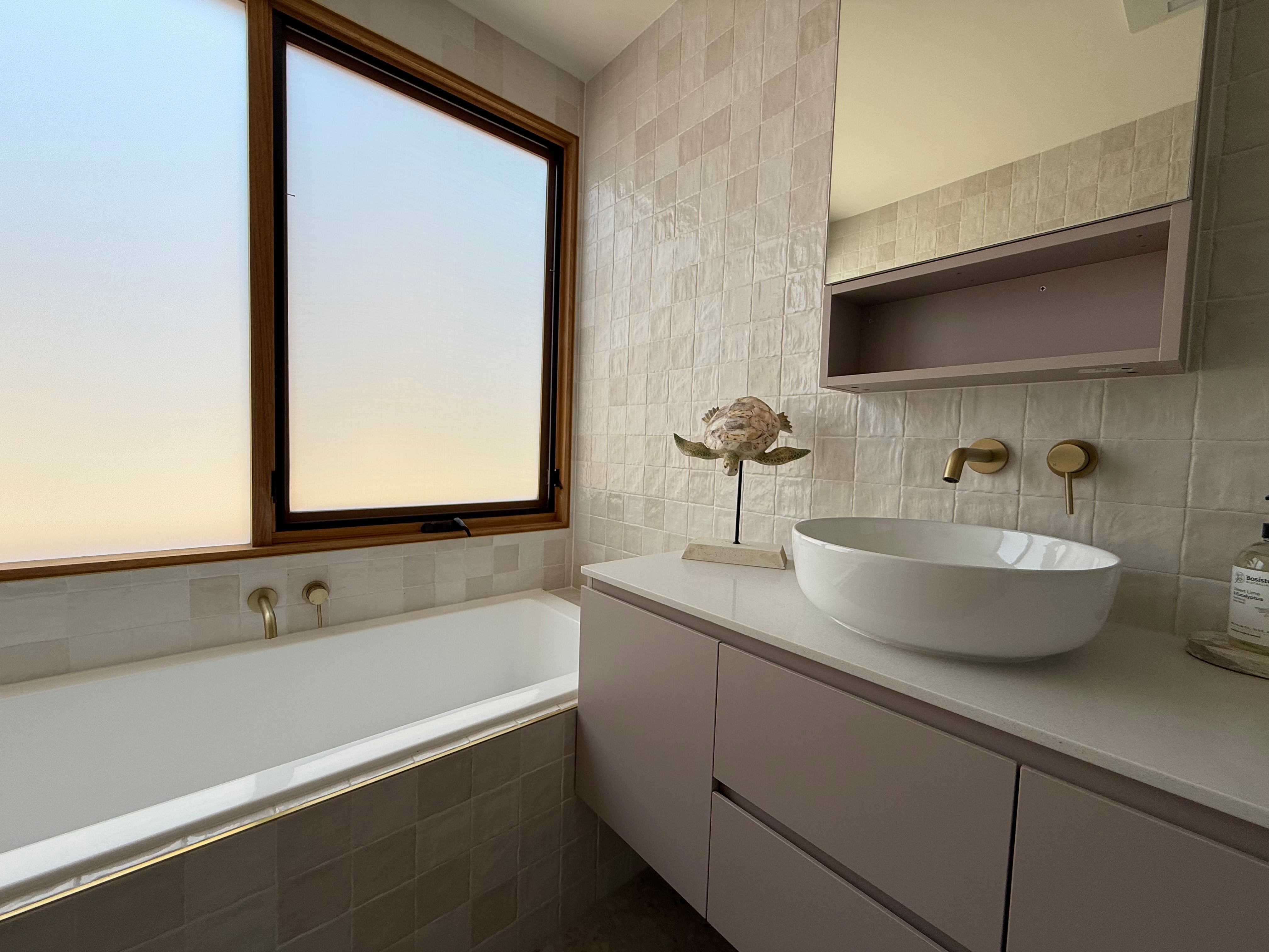 Haven Minimal Wall Mixer and Tap - Brushed Brass