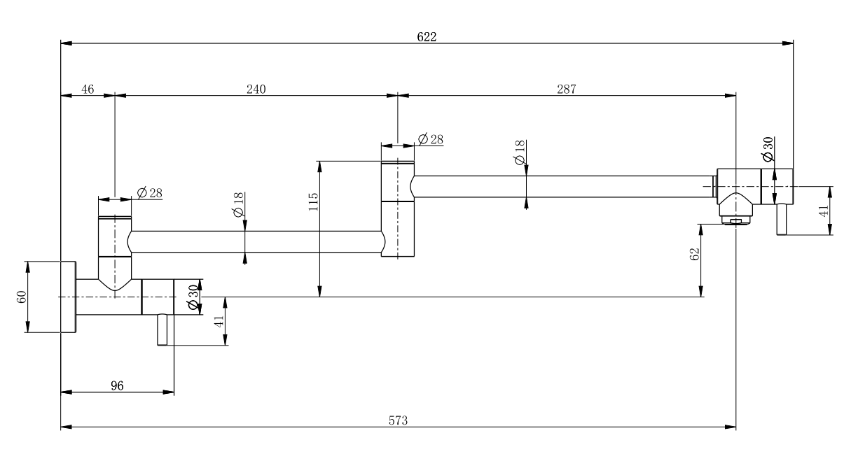 Pot Filler - Gun Metal Brushed