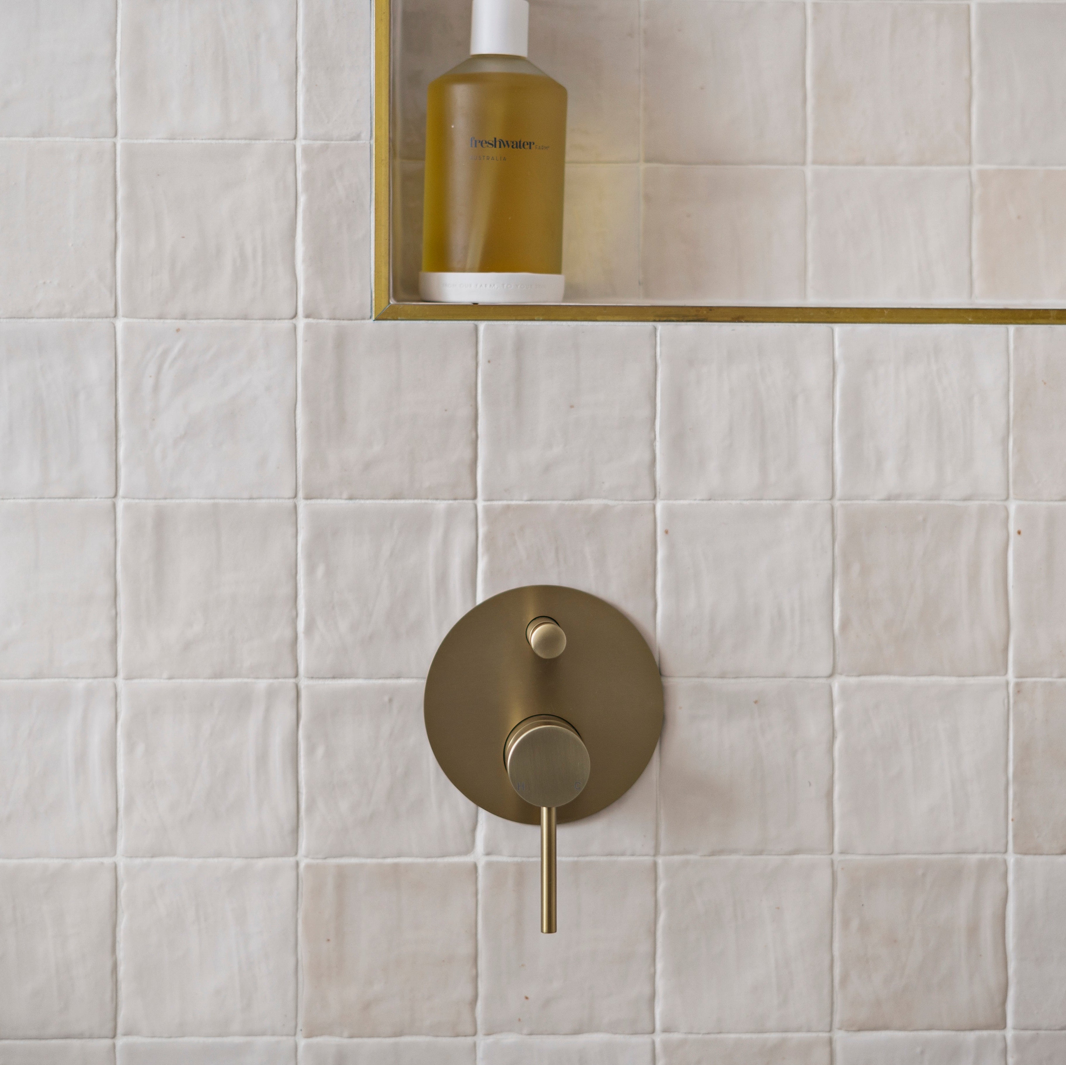 Haven Concealed Diverter Wall Mixer - Brushed Brass