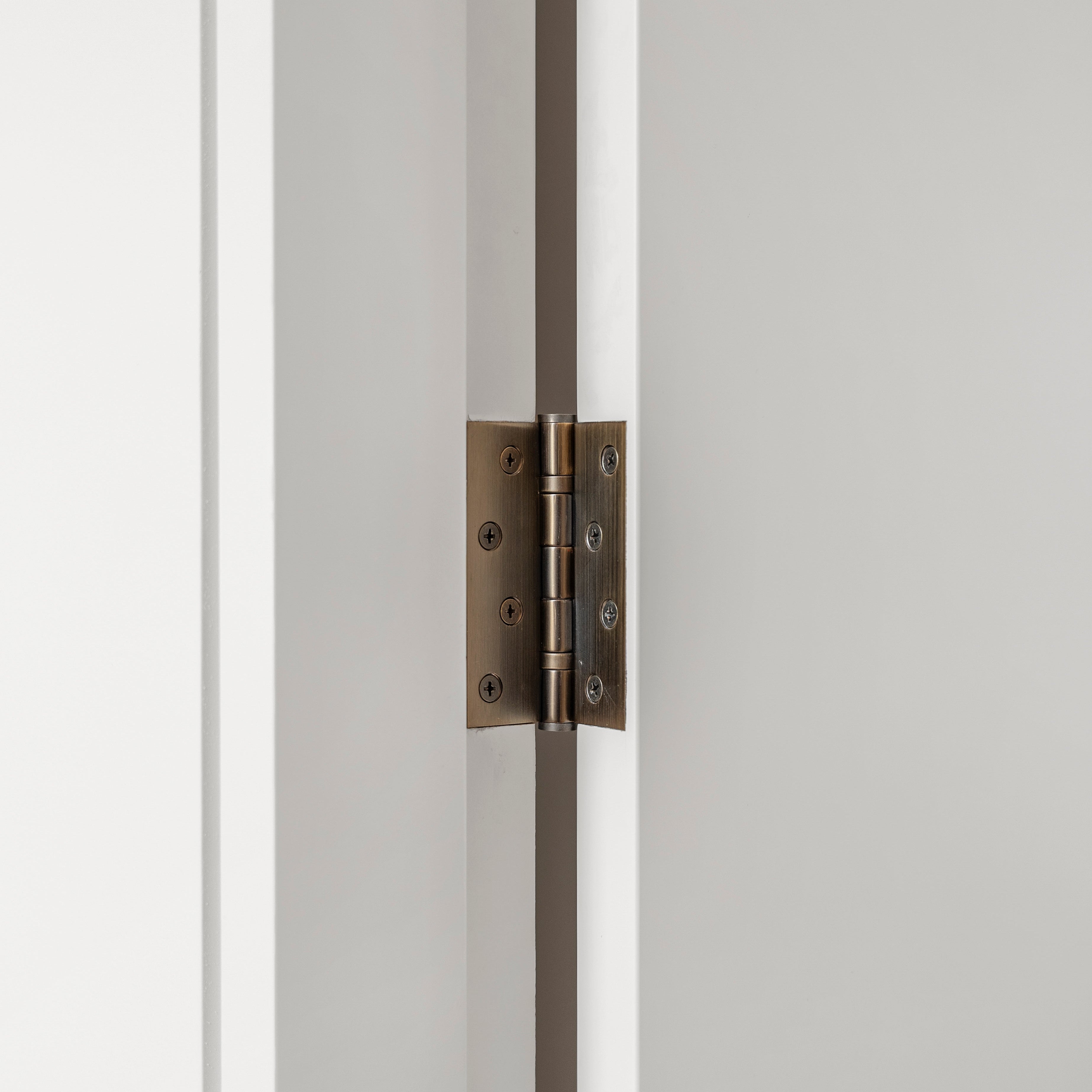 Lombardy Ball Bearing Door Hinges (Pair) – Antique Brass