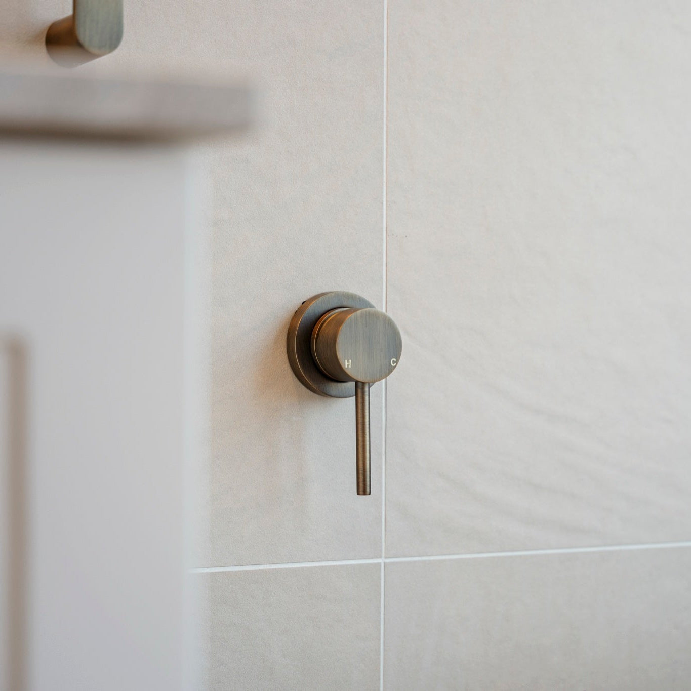 Haven Wall Mixer - Antique Brass