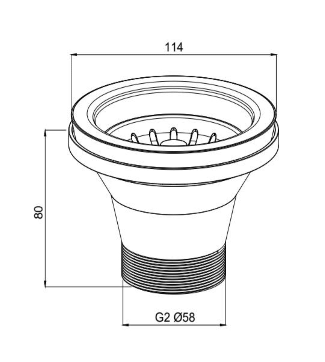 Kitchen Sink Basket - Brushed Nickel