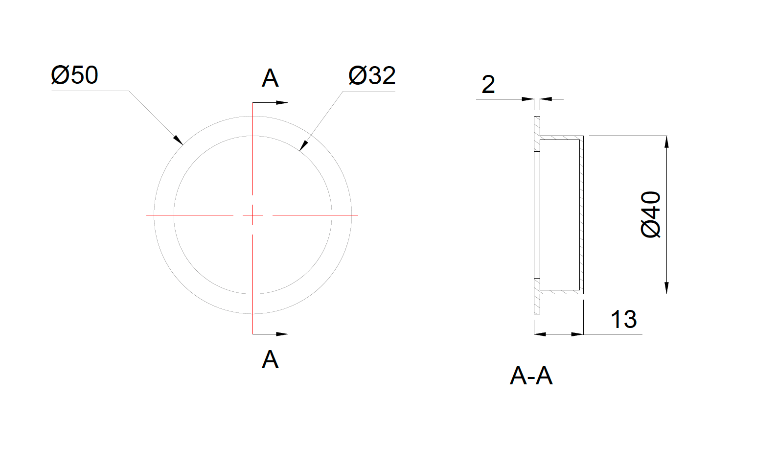 Lombardy Sliding Door Round Flush Pull – Brushed Nickel