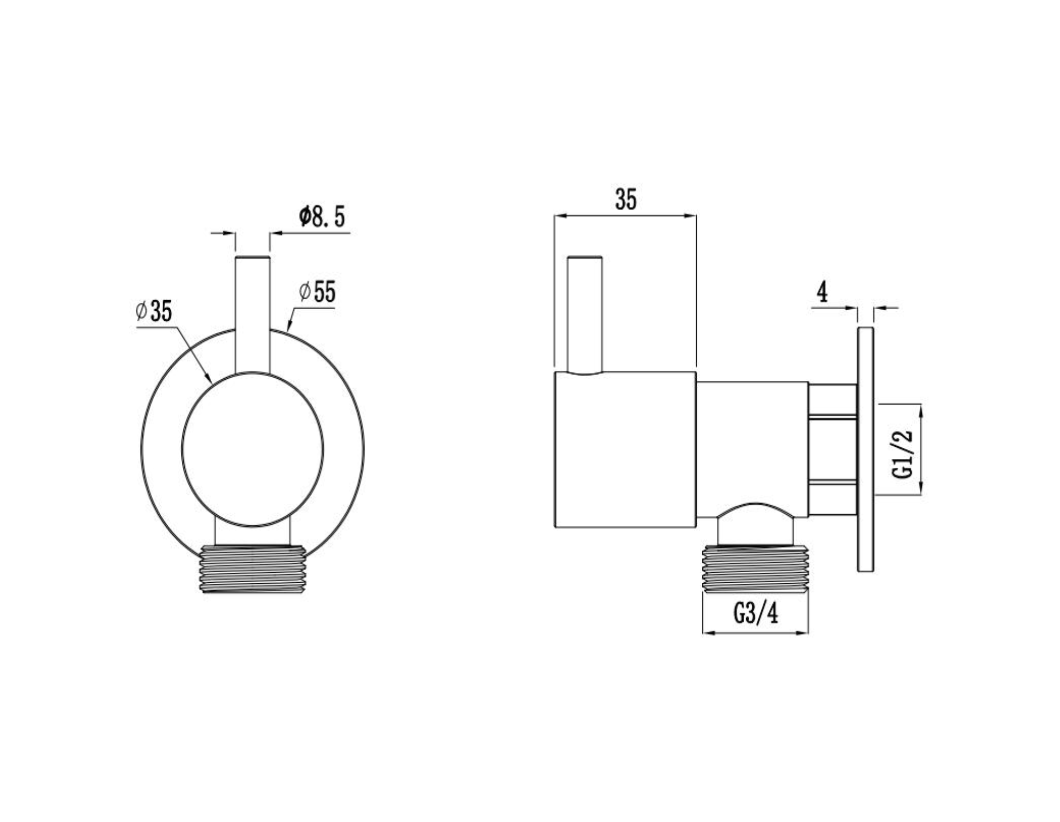 Washing Machine Taps - Antique Brass