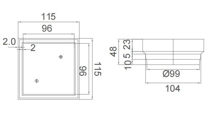 Tile Insert Floor Waste - Brushed Brass