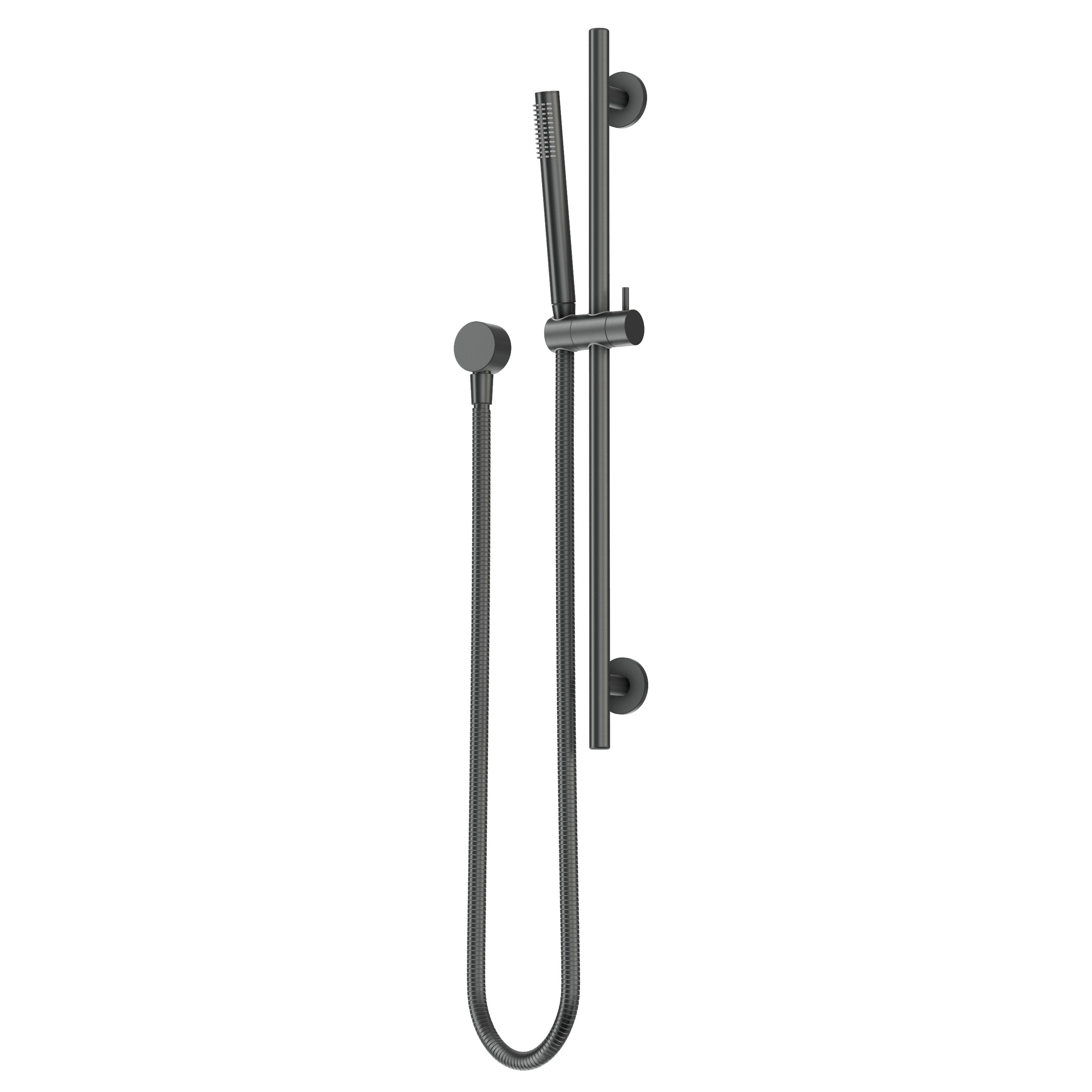 Adjustable Shower Rail Set - Gun Metal Brushed