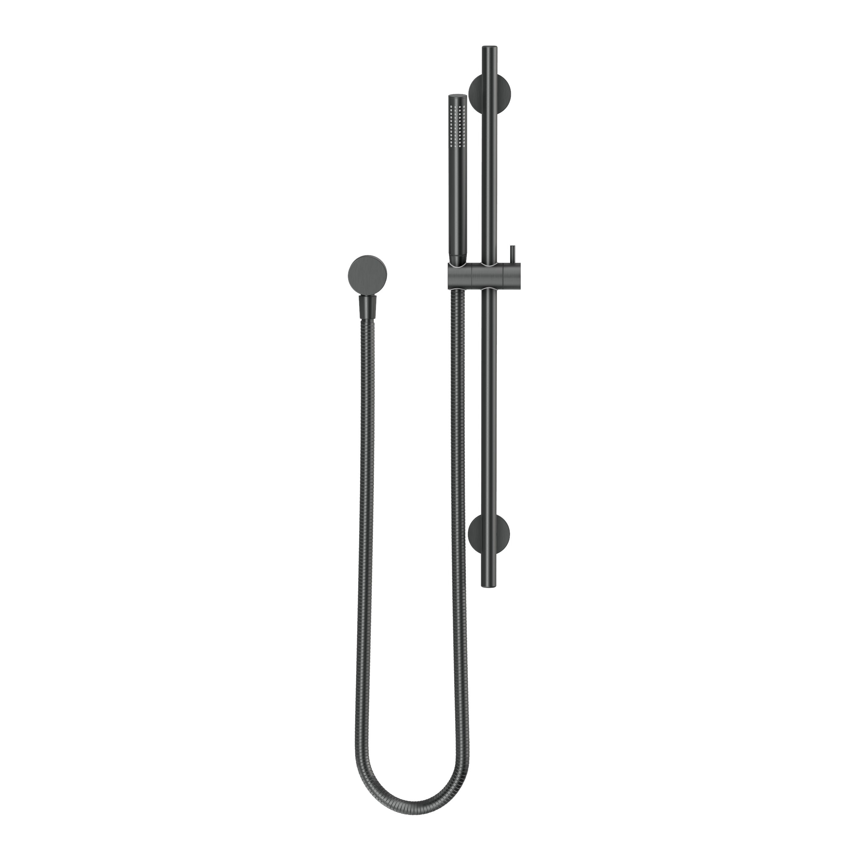 Adjustable Shower Rail Set - Gun Metal Brushed