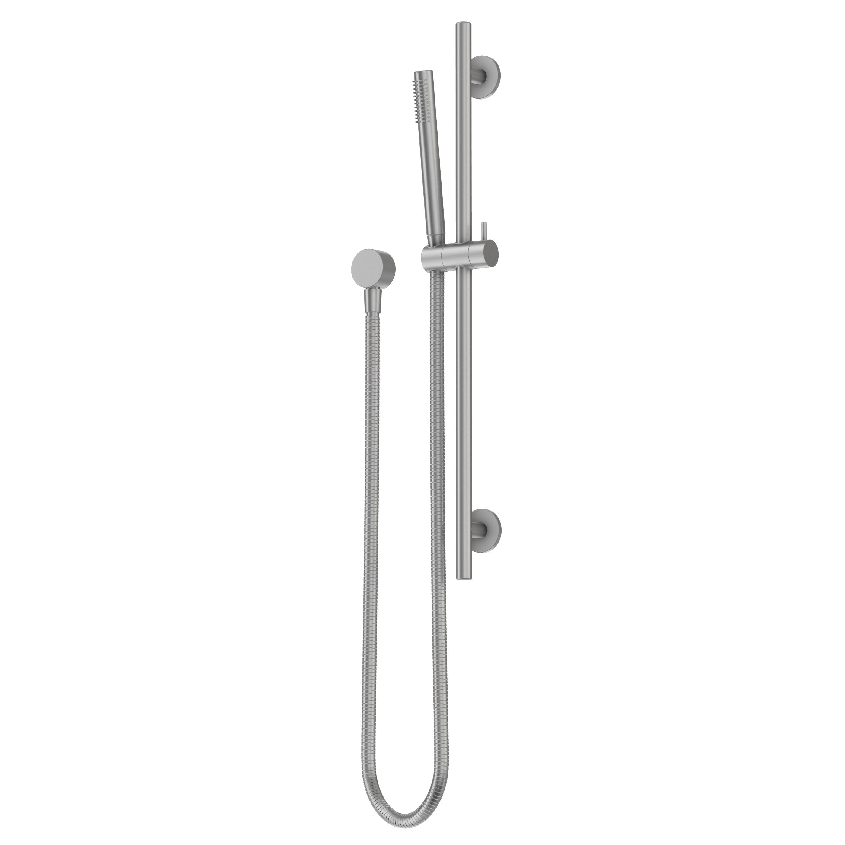 Adjustable Shower Rail Set - Brushed Nickel