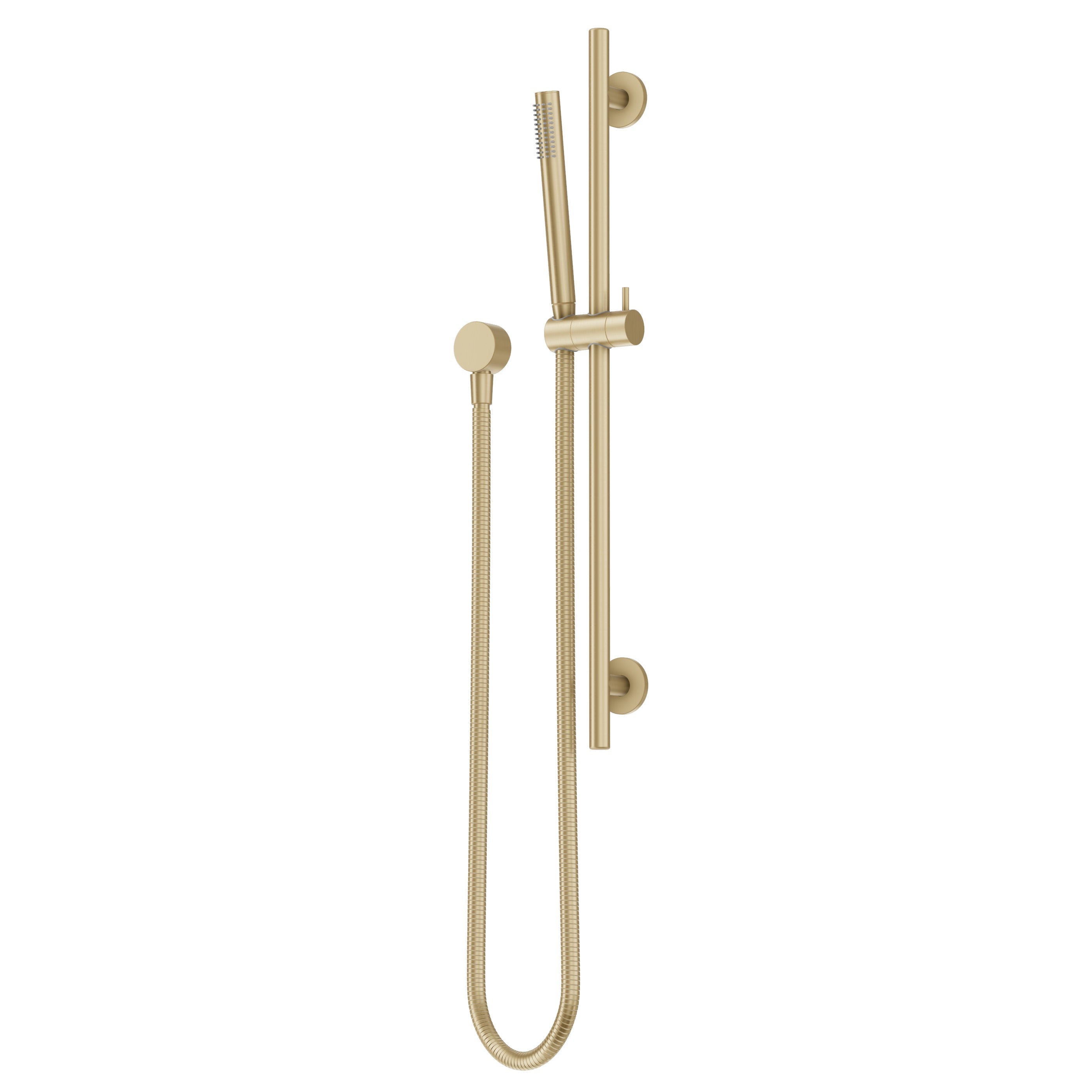 Adjustable Shower Rail Set - Brushed Brass