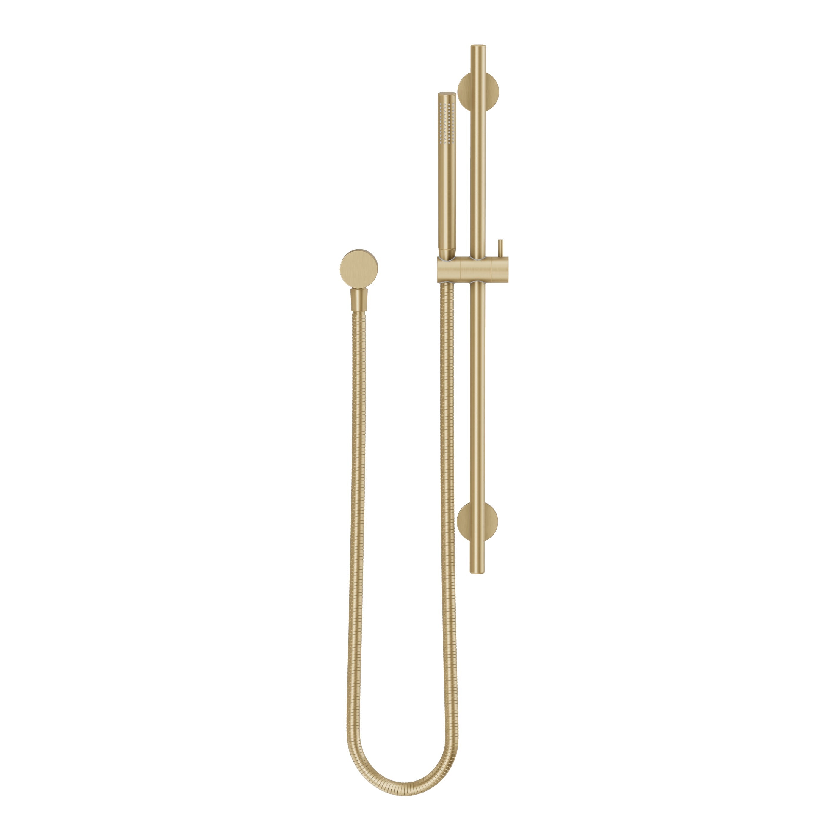 Adjustable Shower Rail Set - Brushed Brass