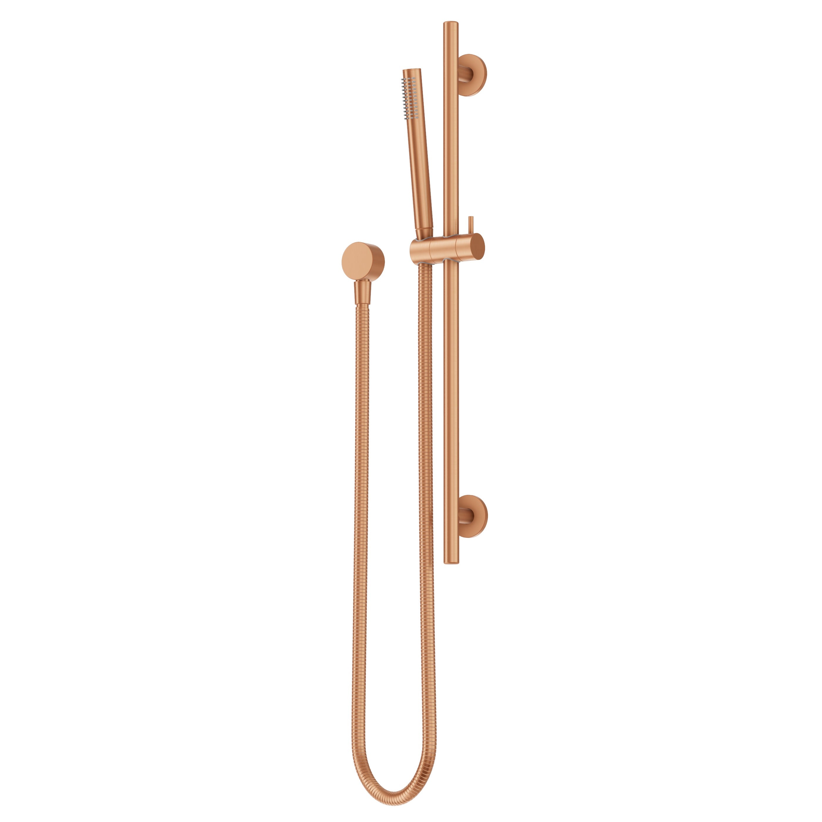 Adjustable Shower Rail Set - Brushed Copper