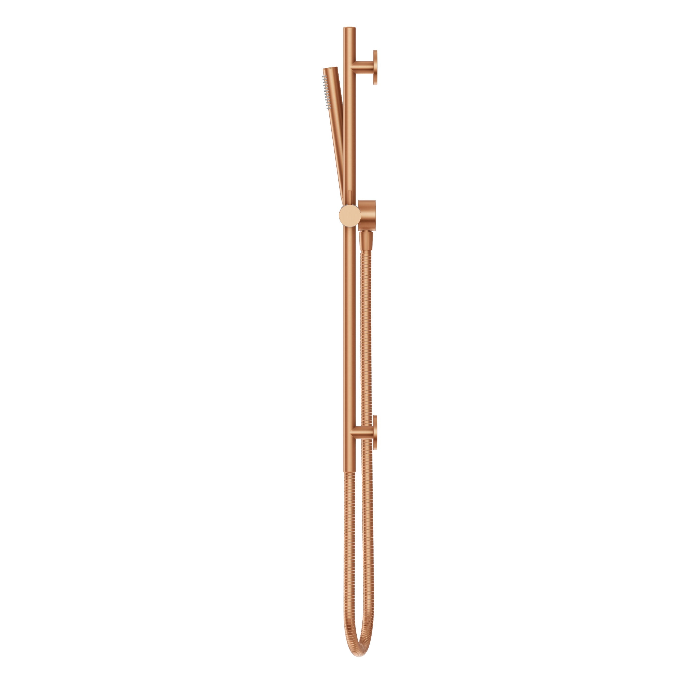 Adjustable Shower Rail Set - Brushed Copper