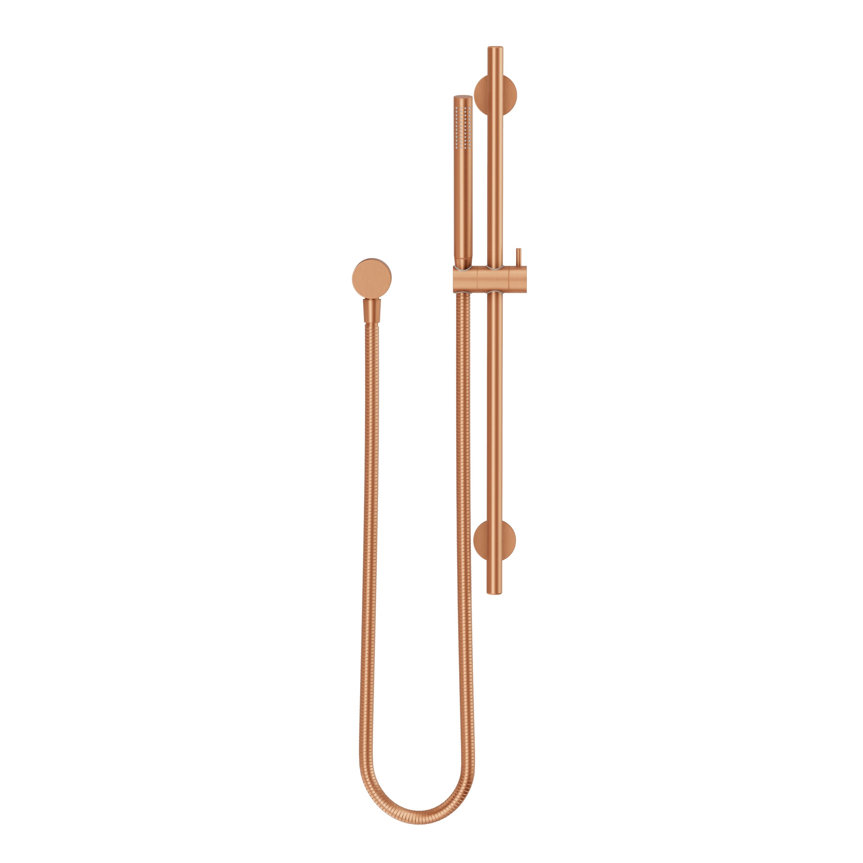 Adjustable Shower Rail Set - Brushed Copper