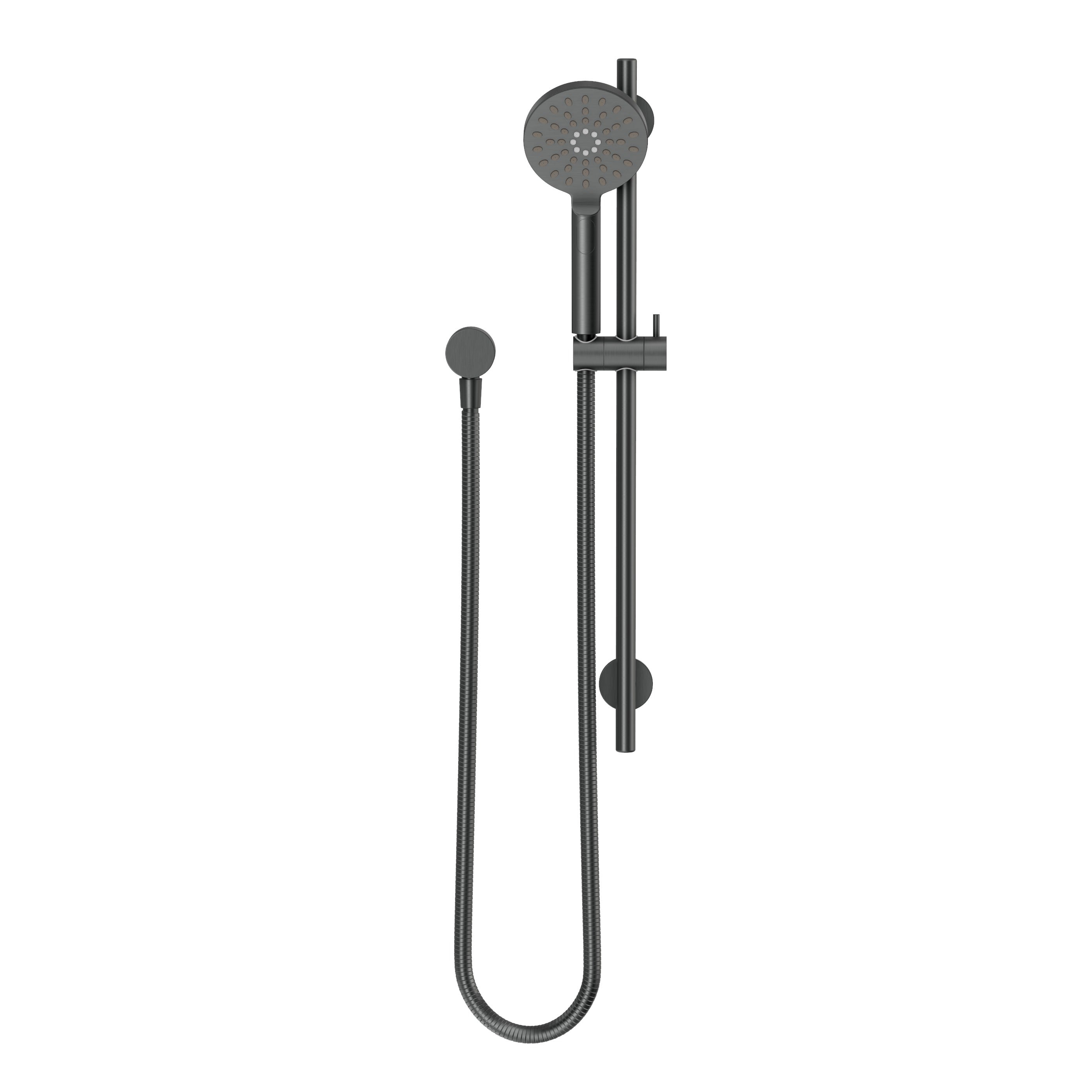 Round Hand Wand with Adjustable Rail - Gun Metal Brushed