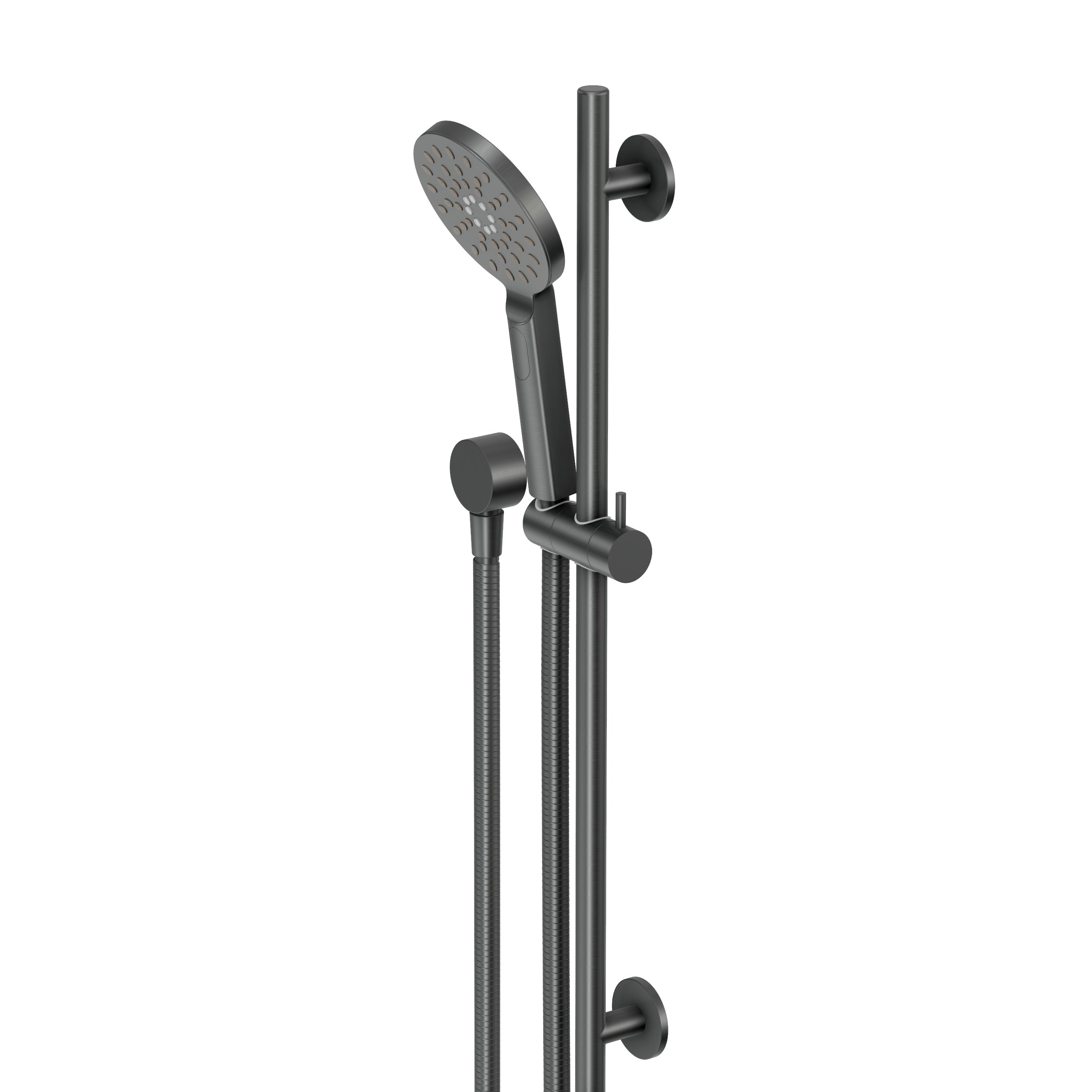Round Hand Wand with Adjustable Rail - Gun Metal Brushed