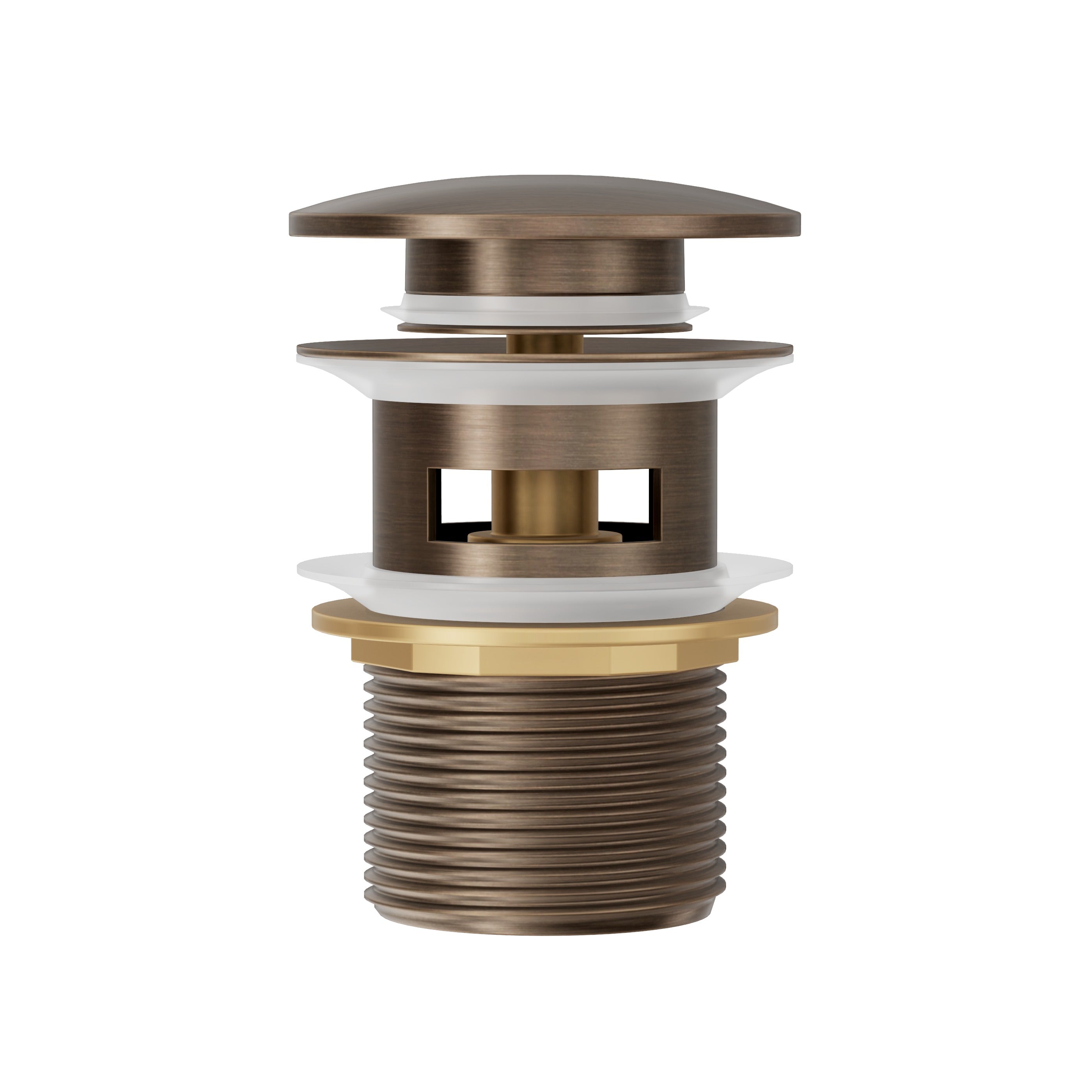 Basin Overflow Pop Up Waste - Antique Brass