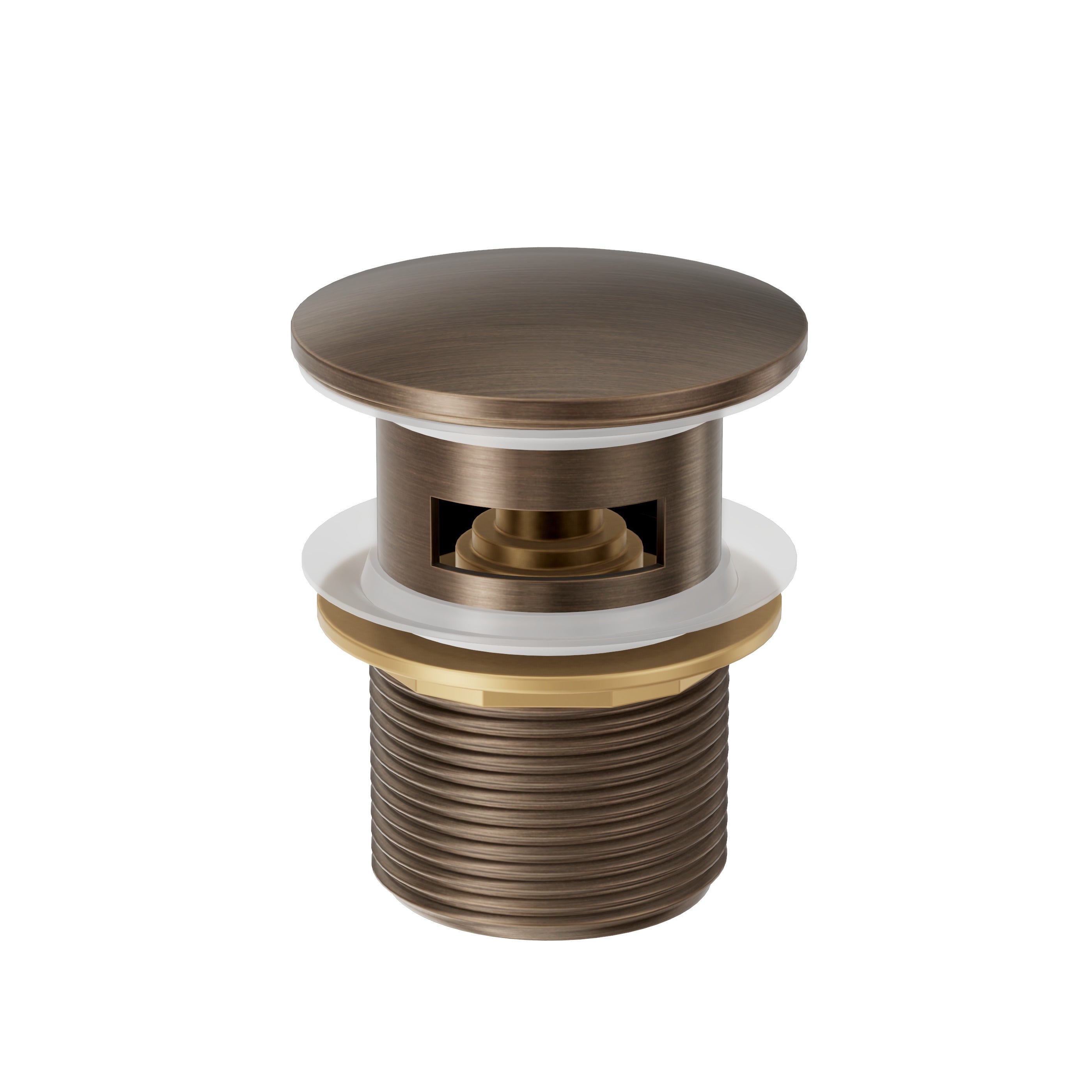 Basin Overflow Pop Up Waste - Antique Brass