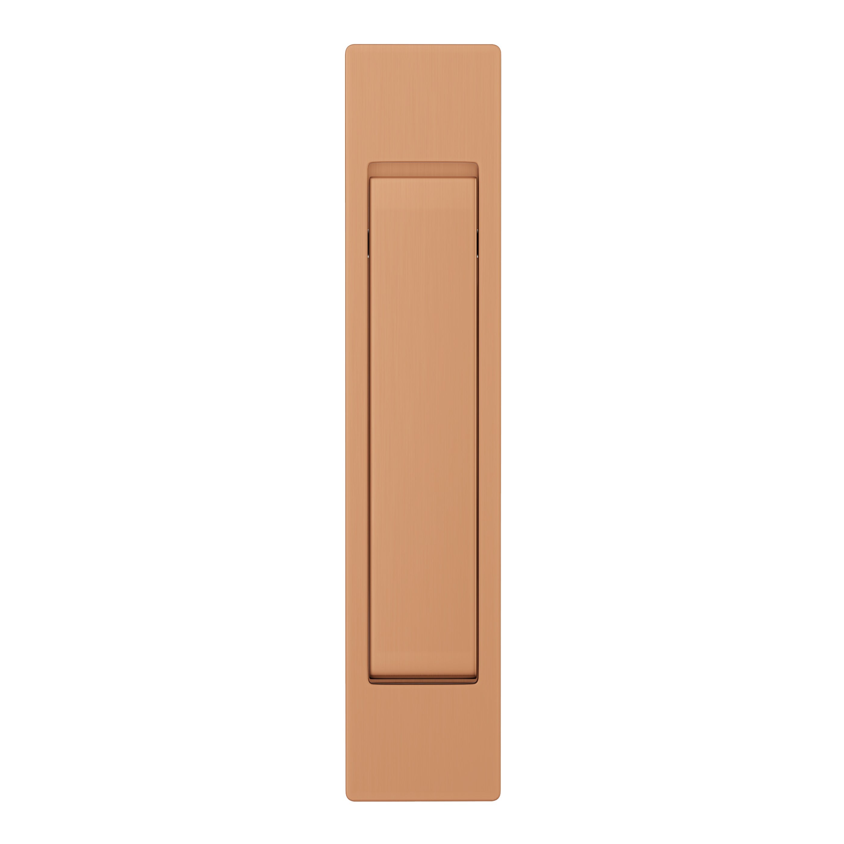 Concealed Sliding Door Edge Pull - Brushed Copper