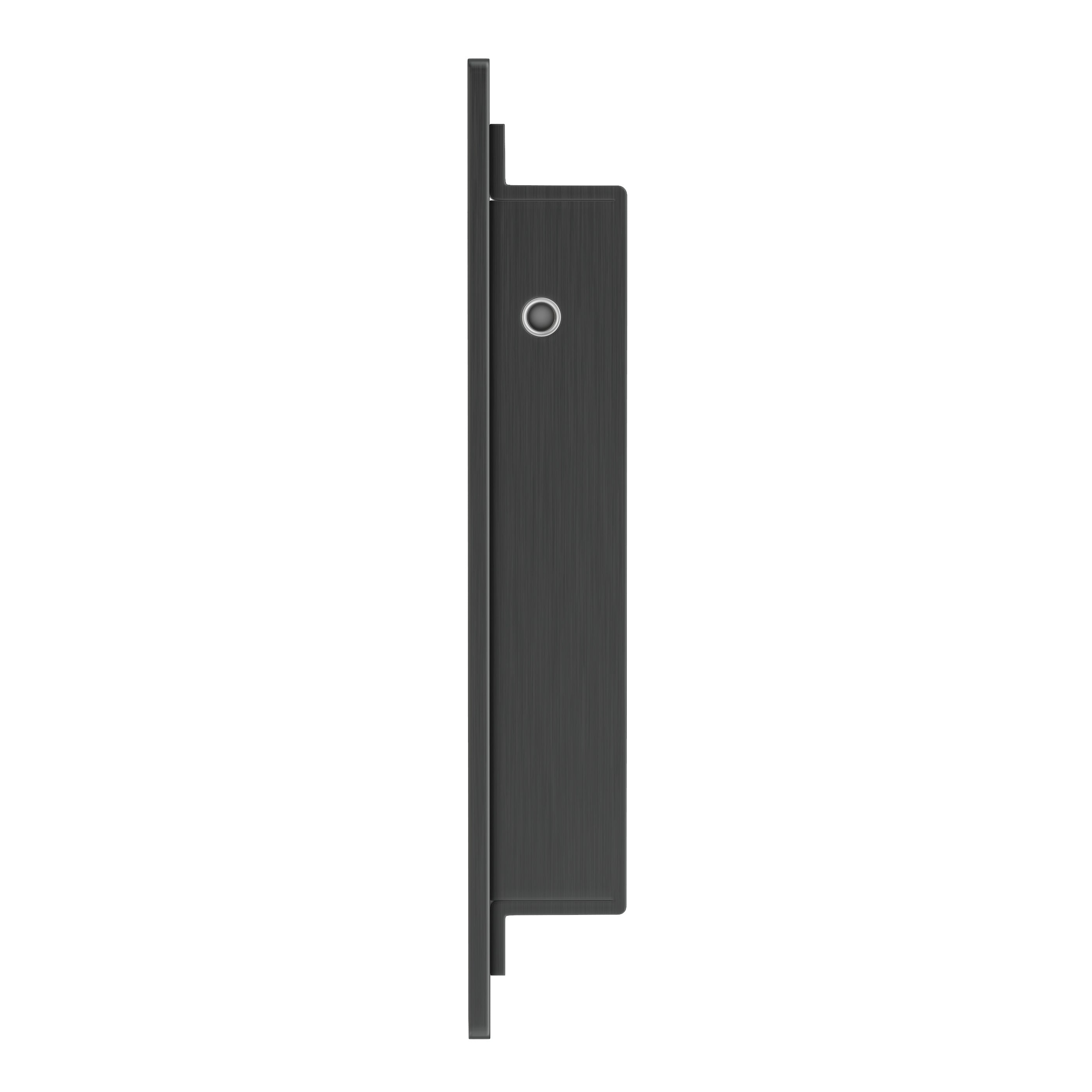 Concealed Sliding Door Edge Pull - Gun Metal Brushed