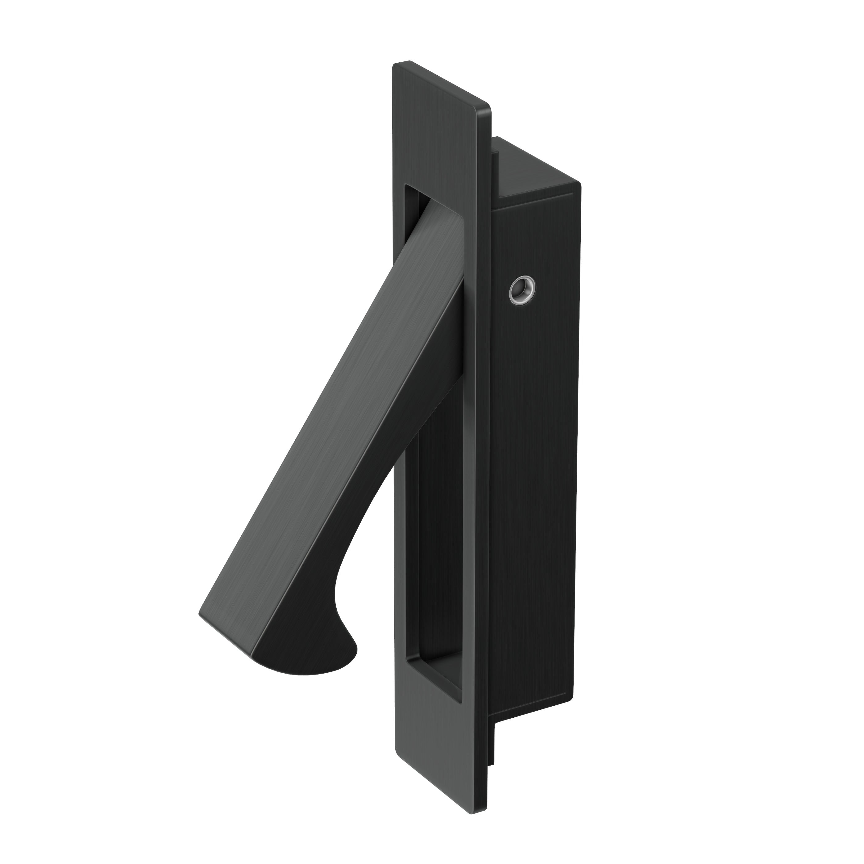 Concealed Sliding Door Edge Pull - Gun Metal Brushed