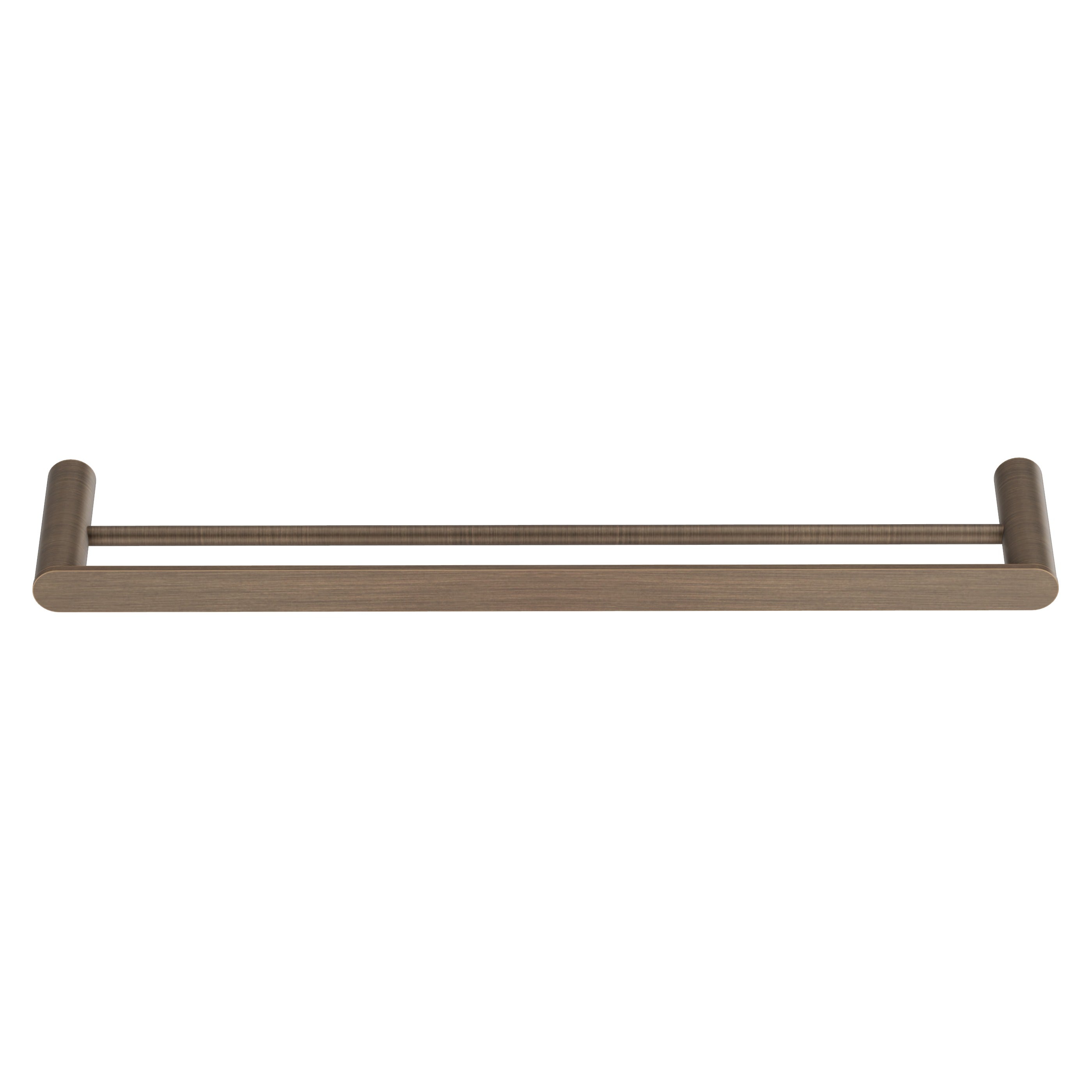 Double Towel Rail - Antique Brass