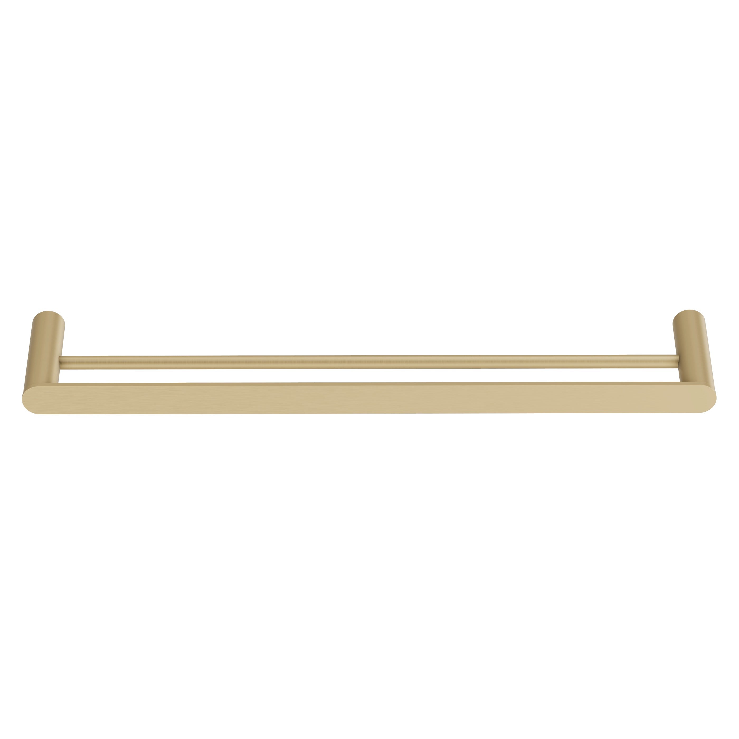 Double Towel Rail - Brushed Brass
