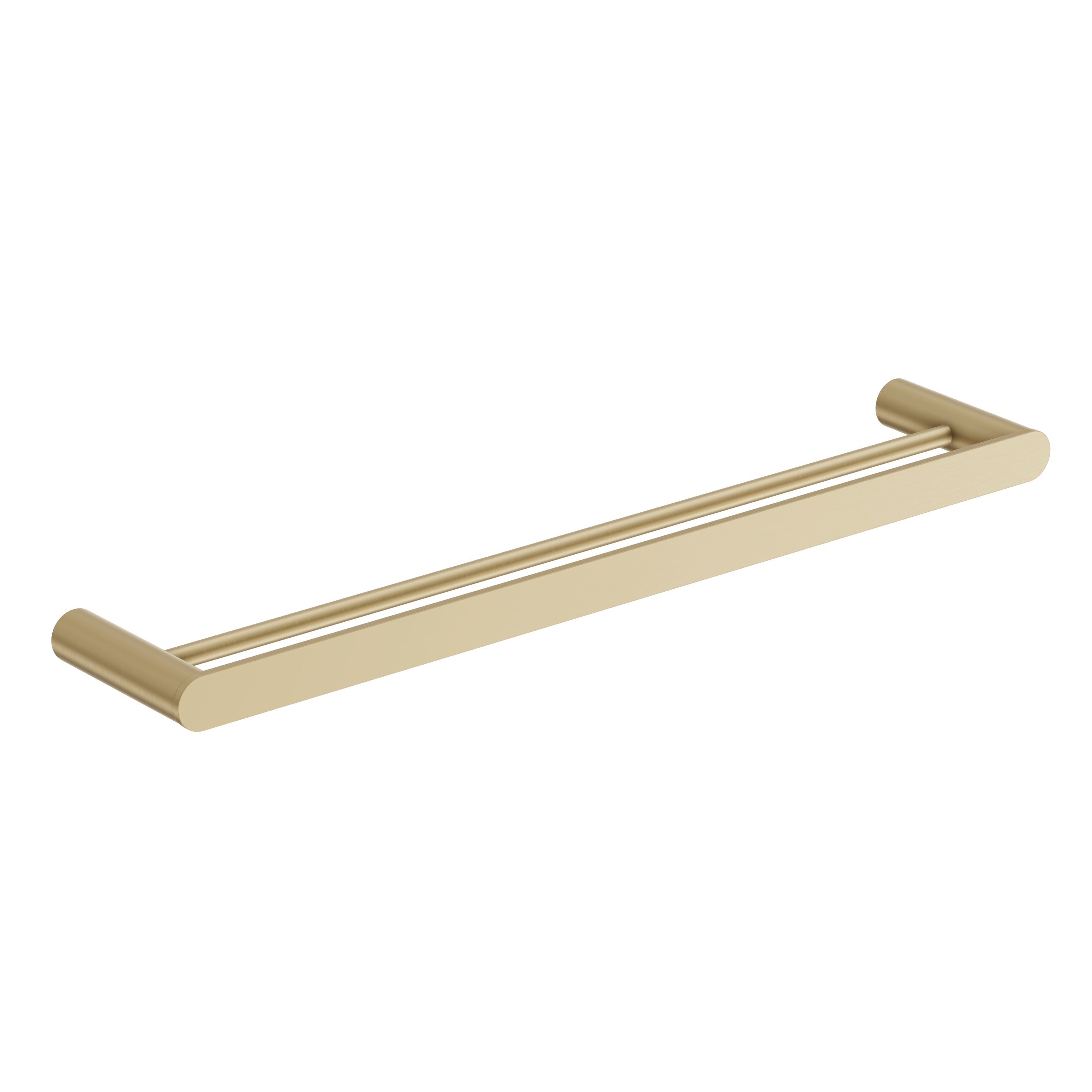Double Towel Rail - Brushed Brass