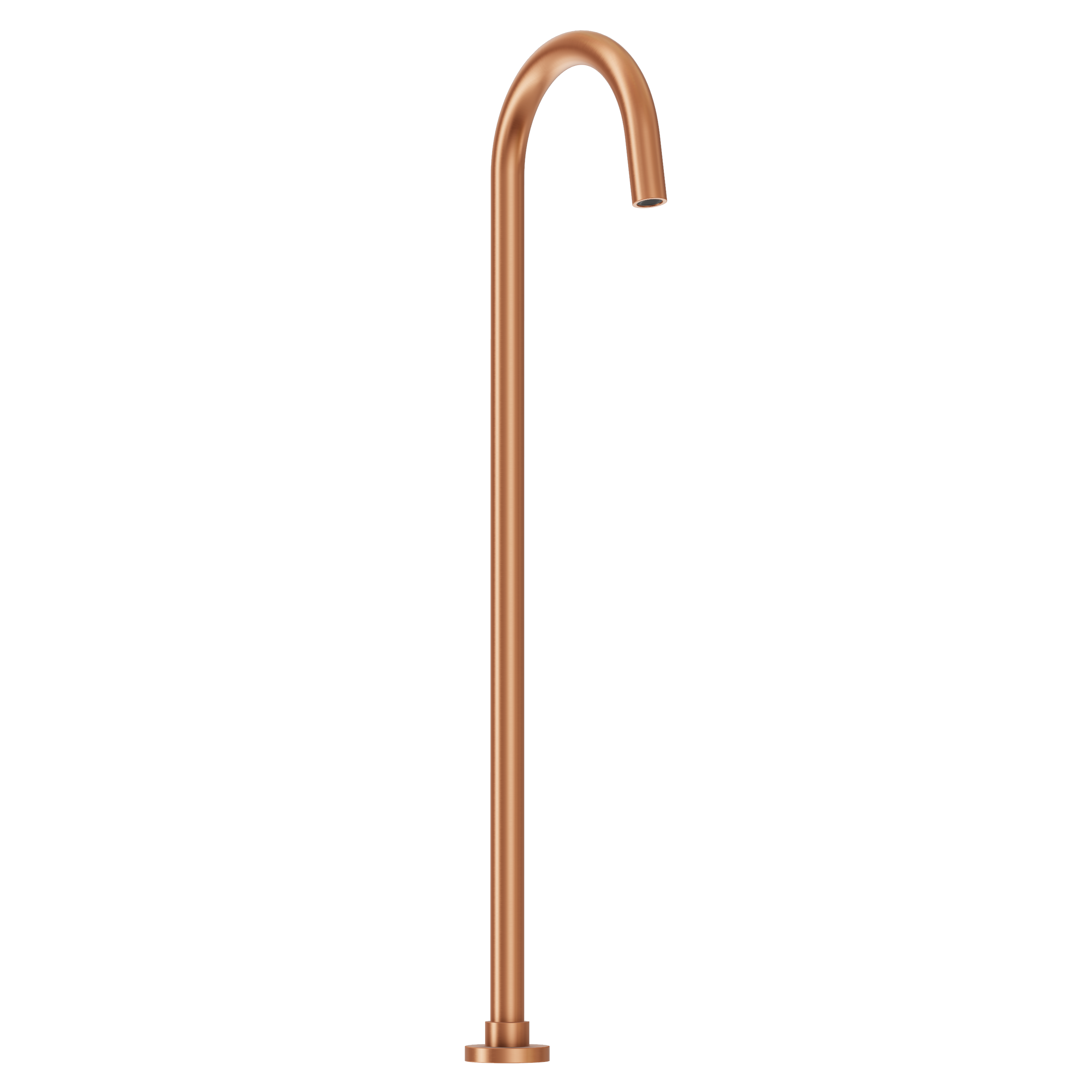 Floor Mounted Bath Filler - Brushed Copper