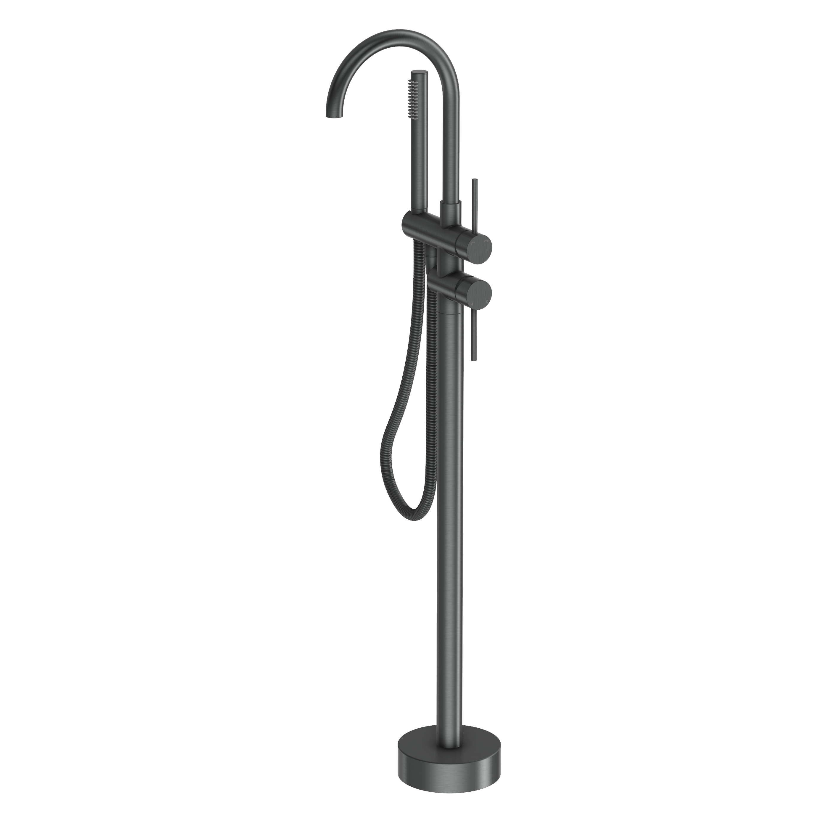 Haven Bath Filler with Hand Shower Wand - Gun Metal Brushed