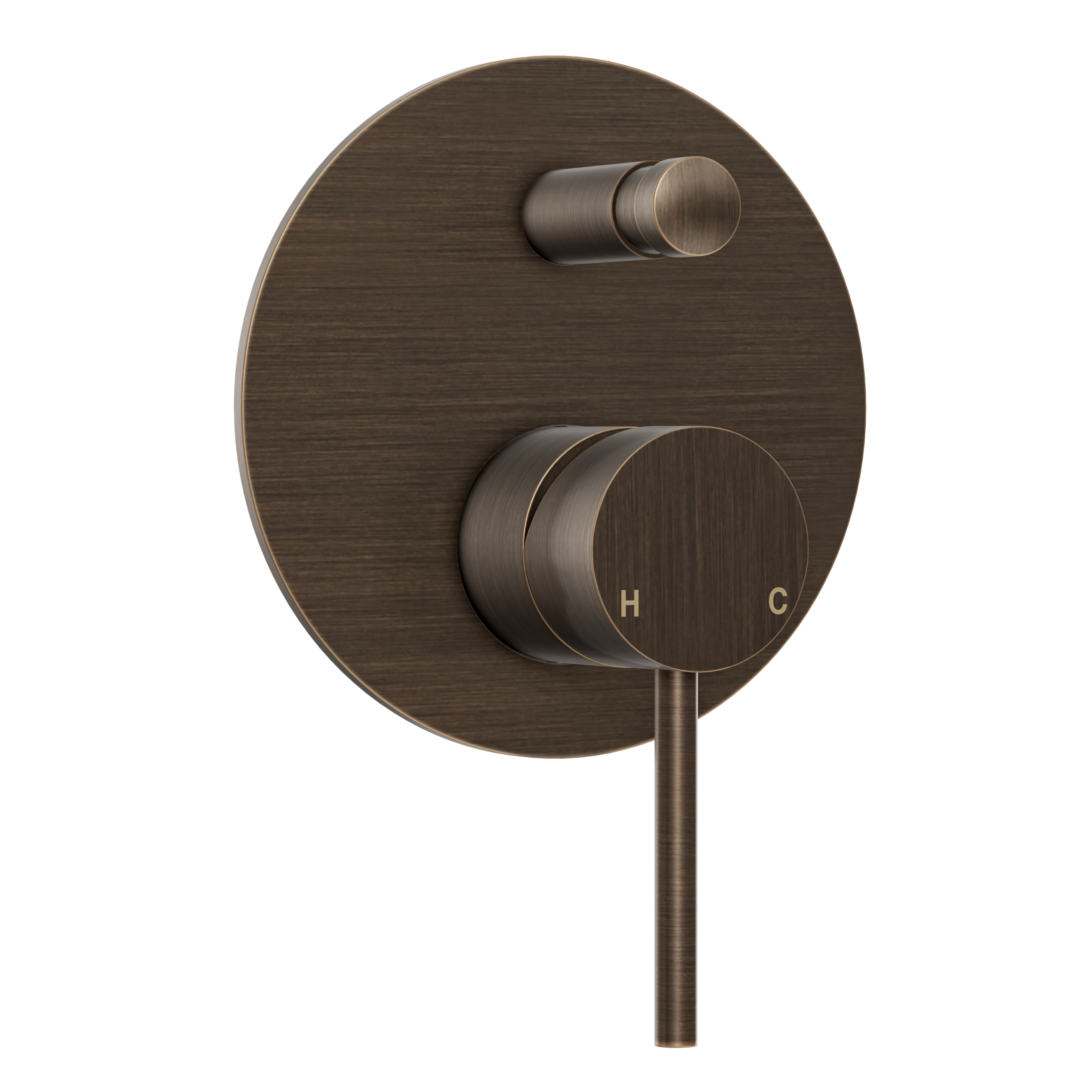 Haven Concealed Diverter Wall Mixer - Antique Brass