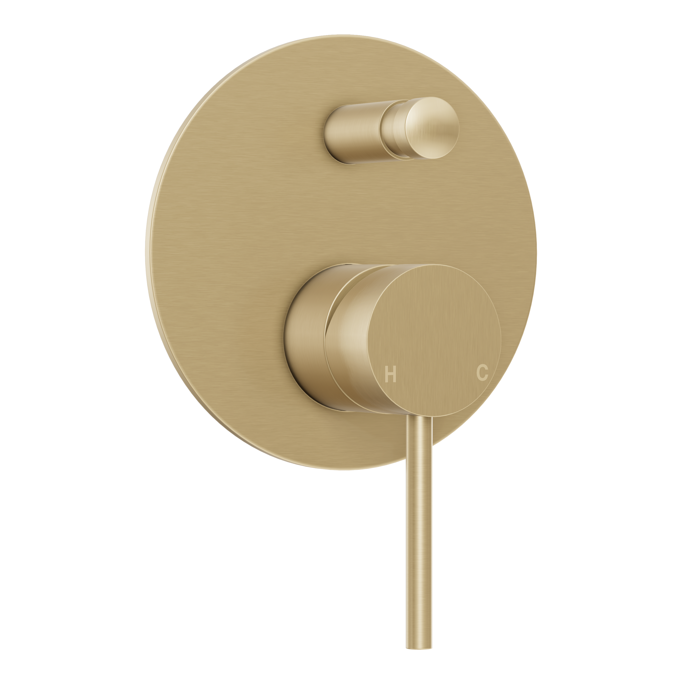 Haven Concealed Diverter Wall Mixer - Brushed Brass