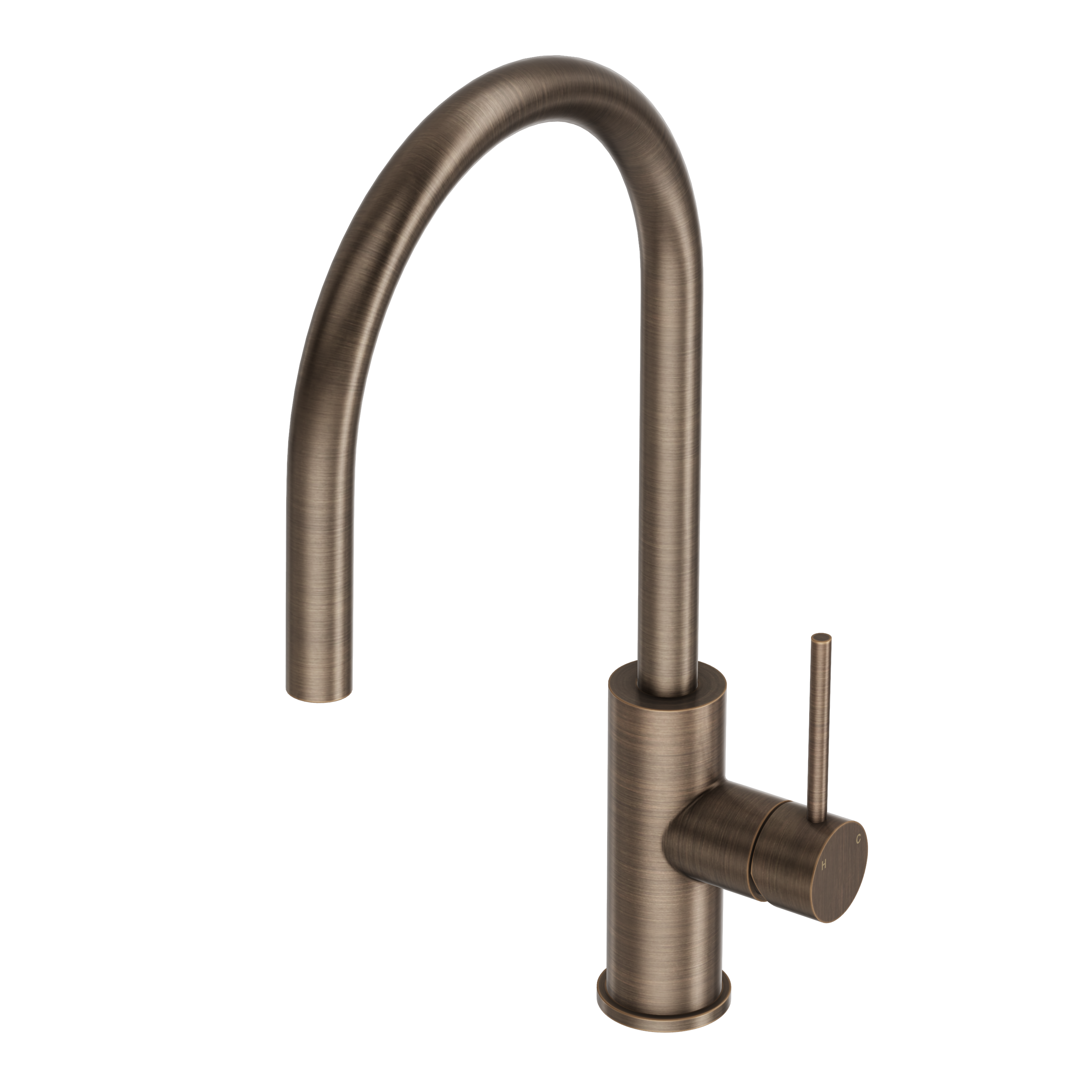 Haven Gooseneck Mixer - Antique Brass
