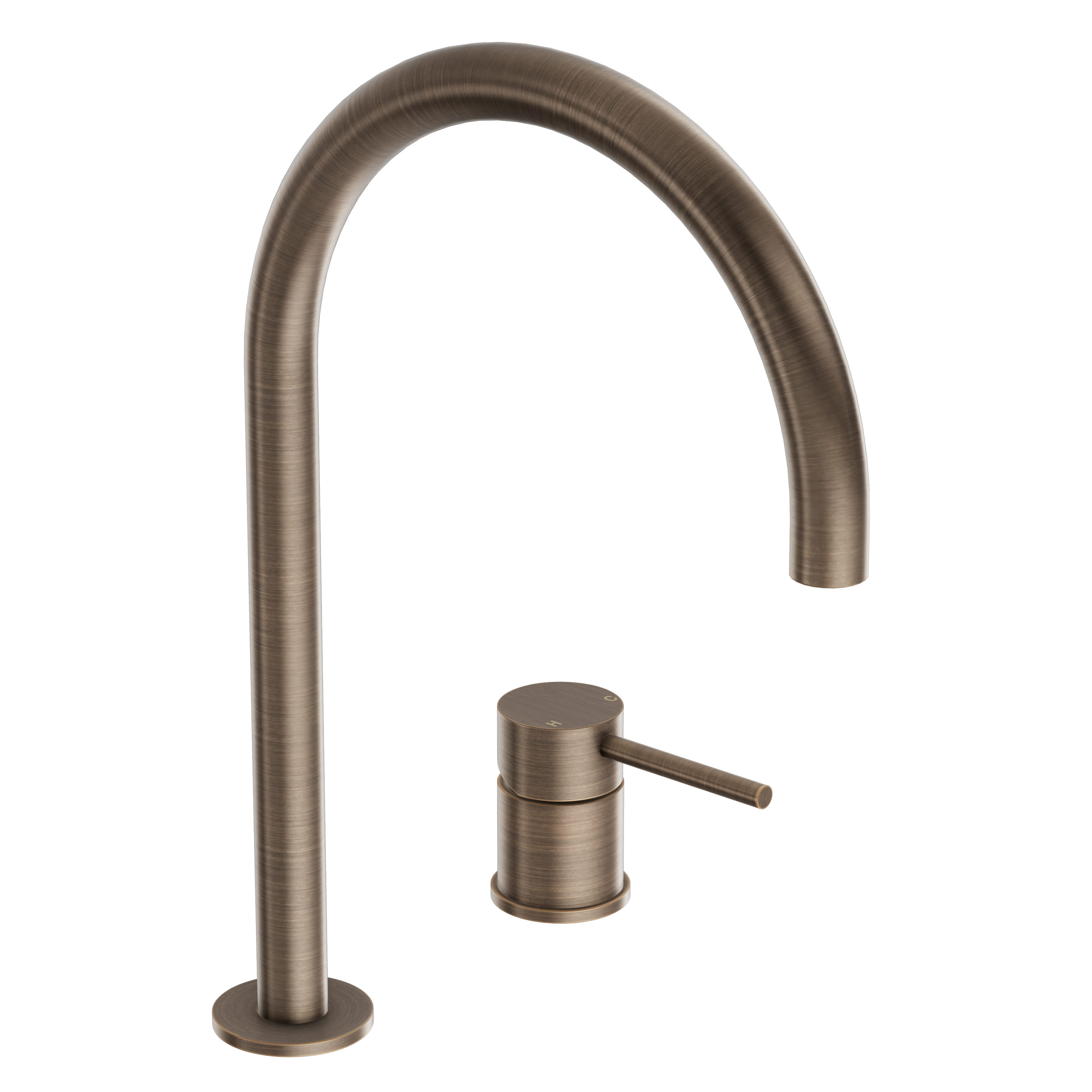 Haven Basin Hob Mixer Set - Antique Brass