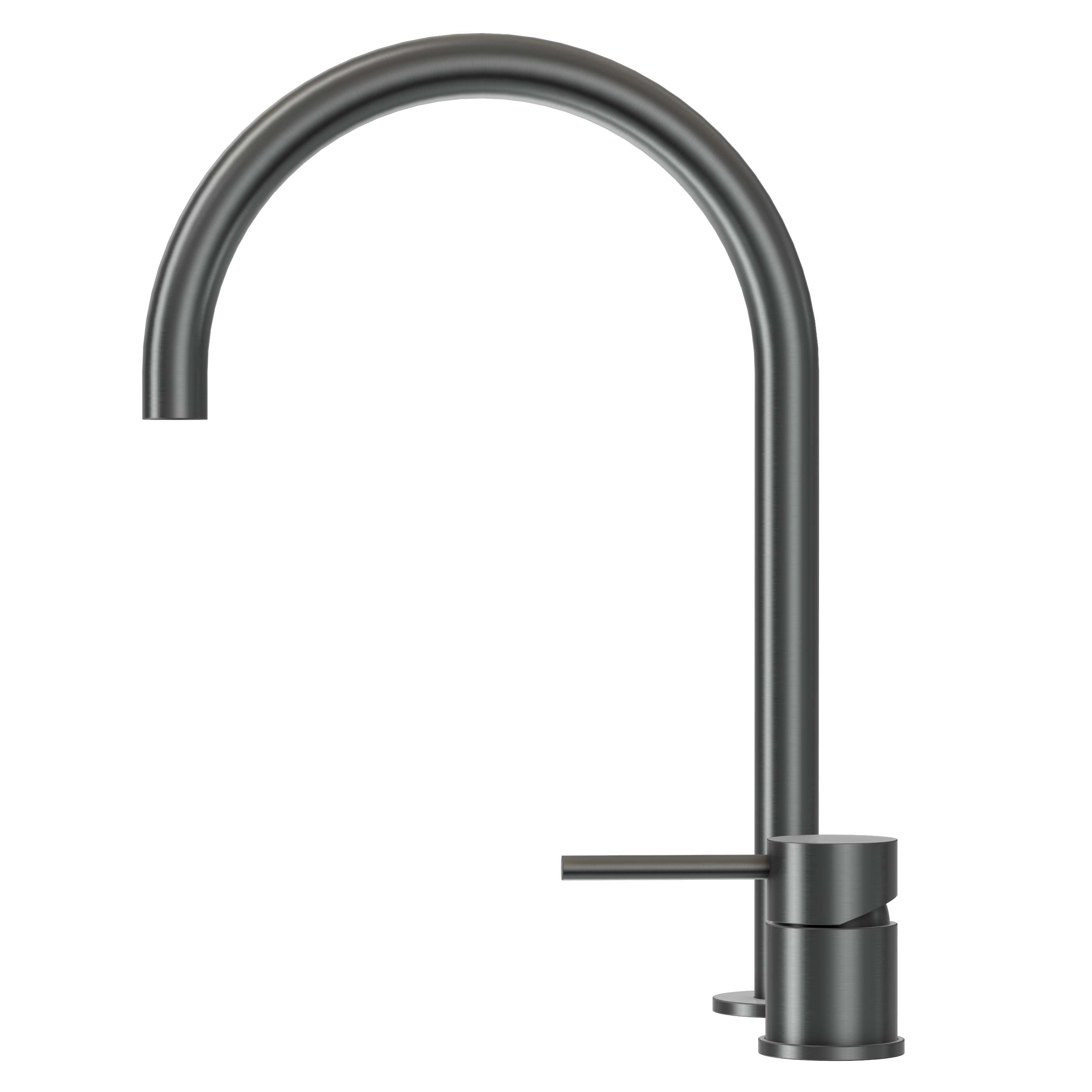 Haven Basin Hob Mixer Set - Gun Metal Brushed