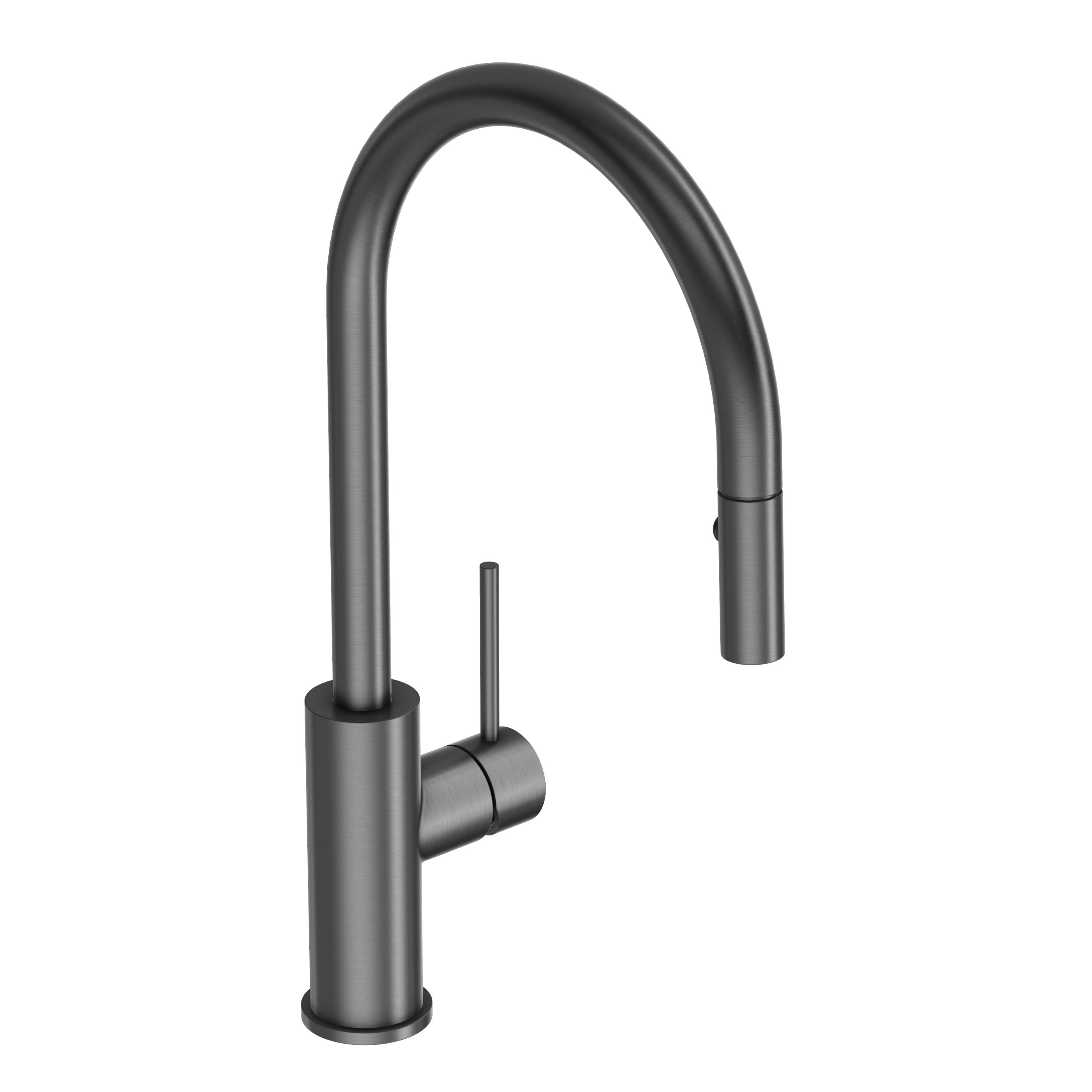 Haven Gooseneck Pull Out Mixer - Gun Metal Brushed