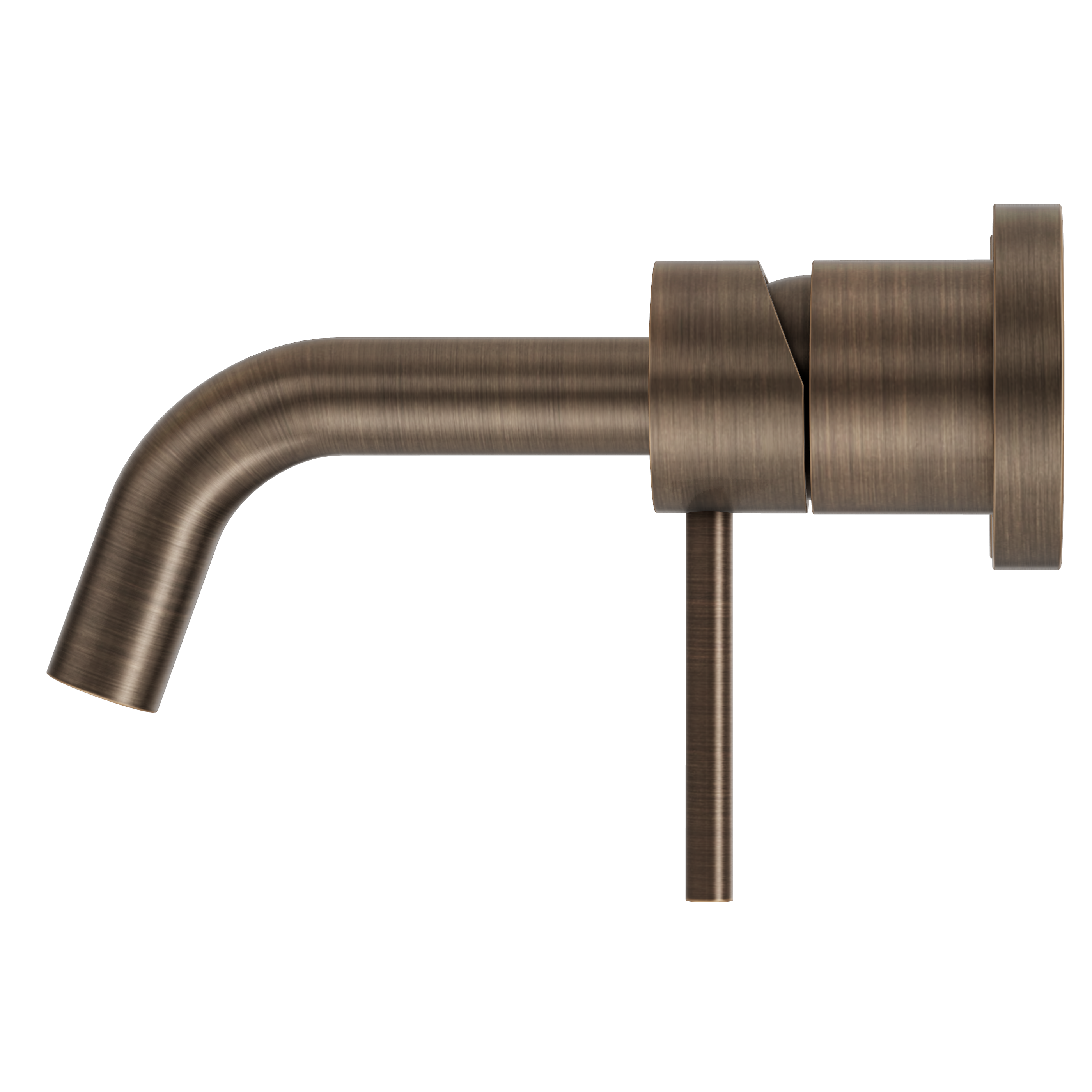Haven Minimal Wall Mixer and Tap - Antique Brass