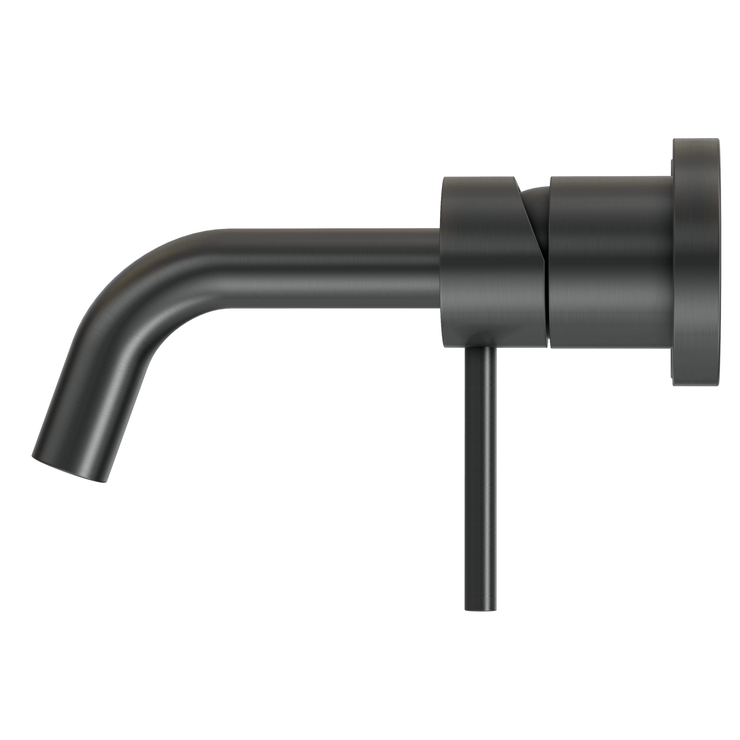 Haven Minimal Wall Mixer and Tap - Gun Metal Brushed