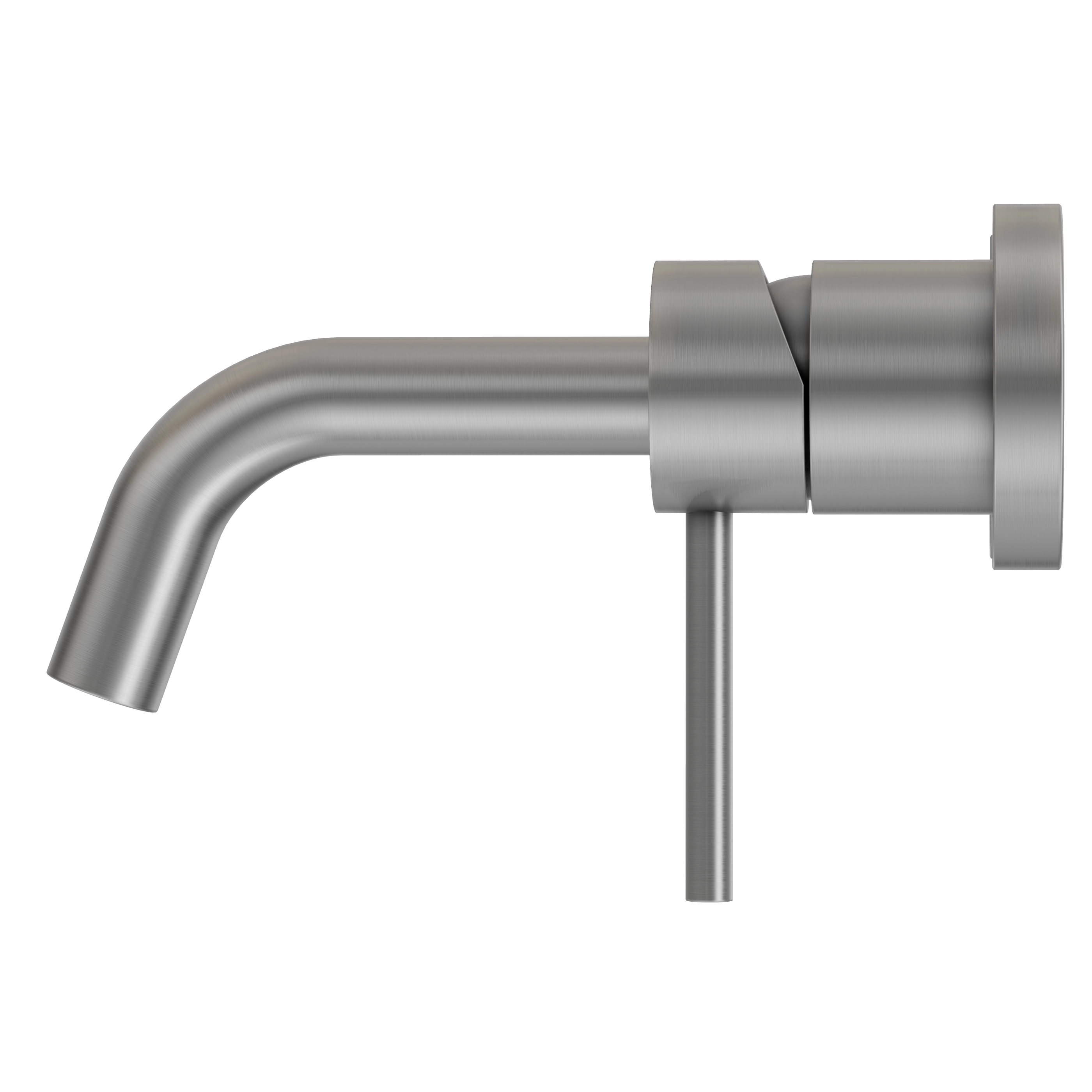 Haven Minimal Wall Mixer and Tap - Brushed Nickel