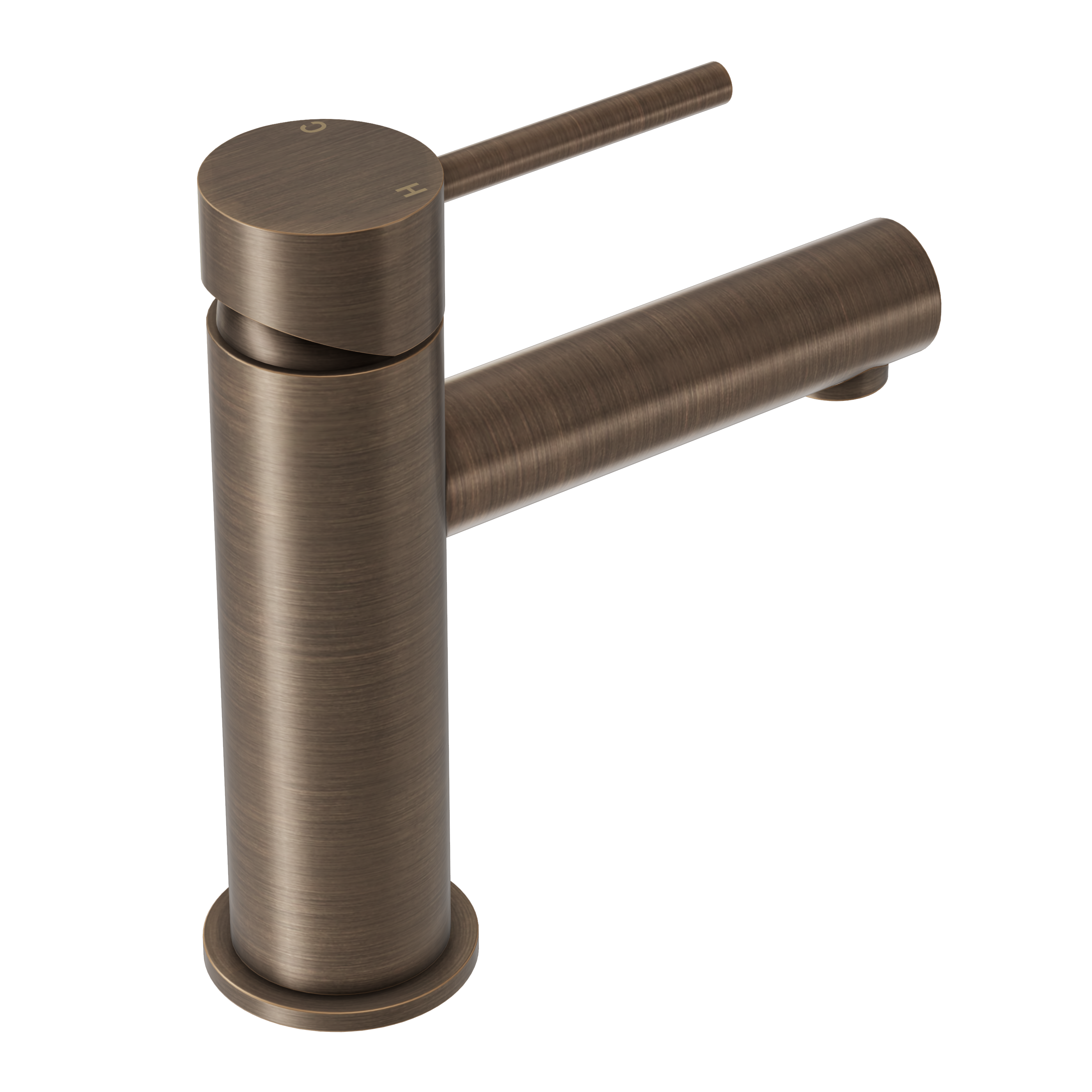Haven Short Basin Mixer - Antique Brass