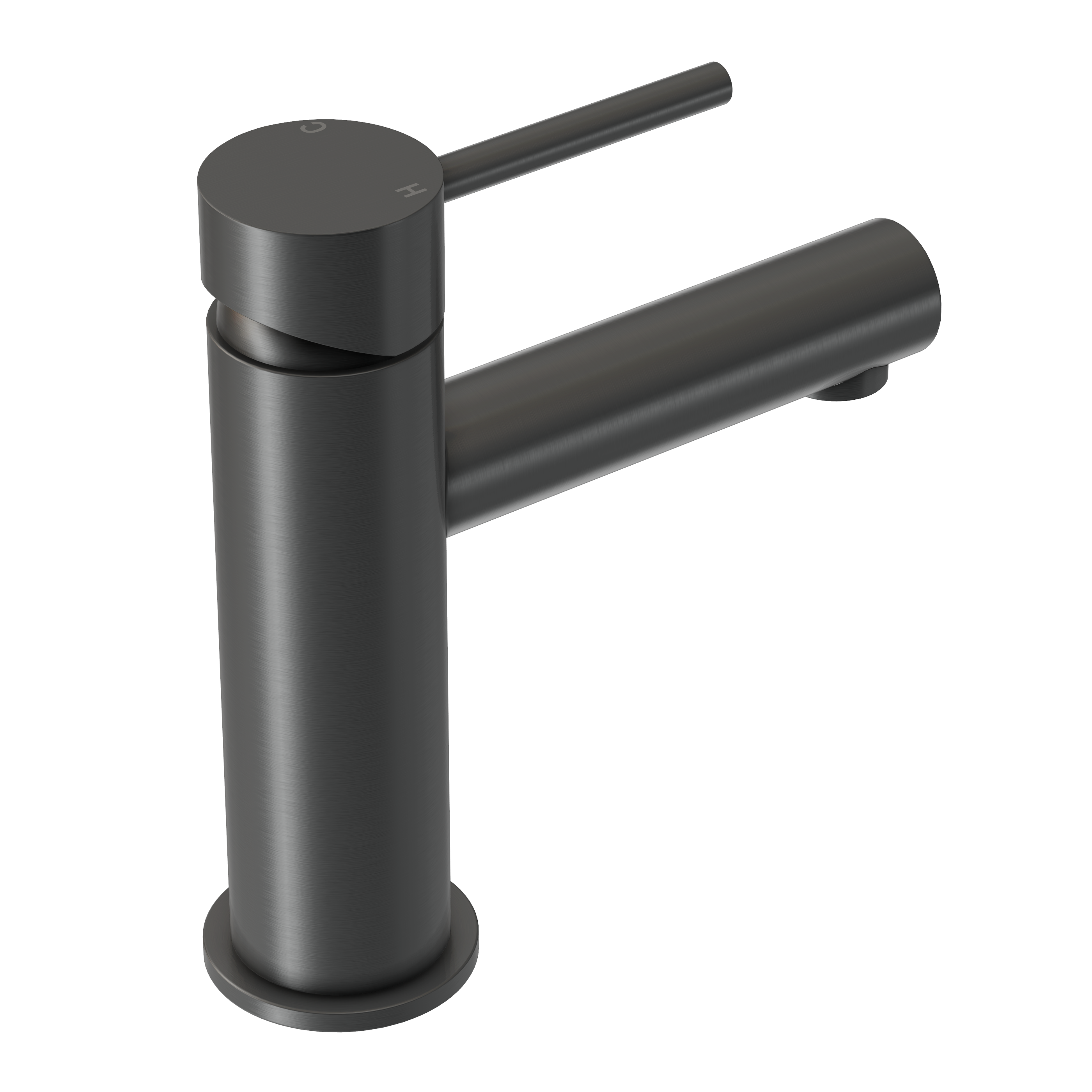 Haven Short Basin Mixer - Gun Metal